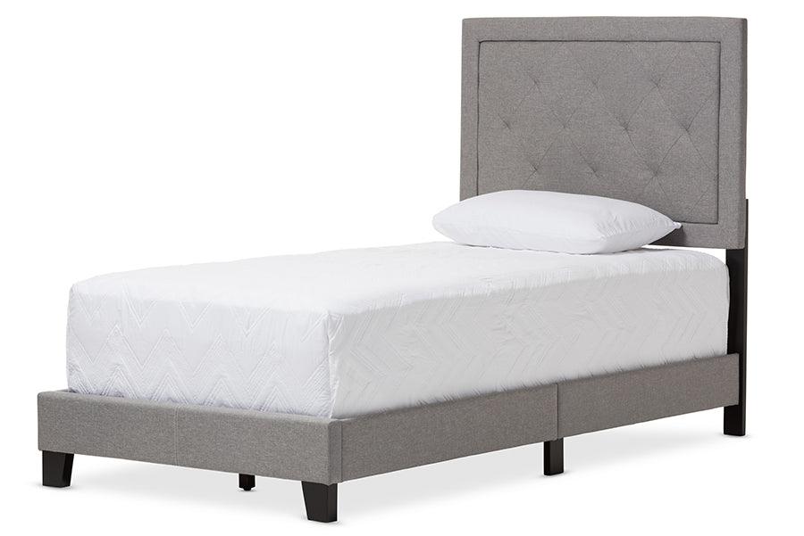 Paris Modern and Contemporary Fabric Upholstered Tufting Bed