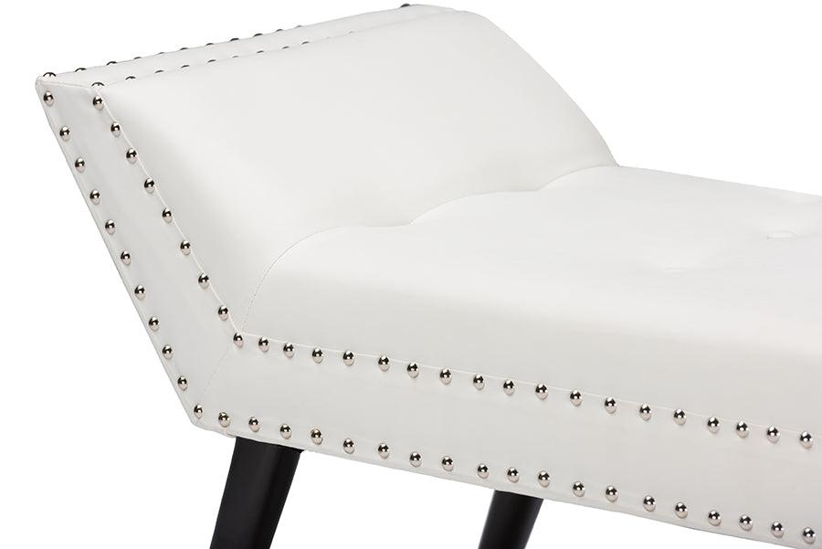 Tamblin Modern and Contemporary Faux Leather Upholstered Large Ottoman Seating Bench