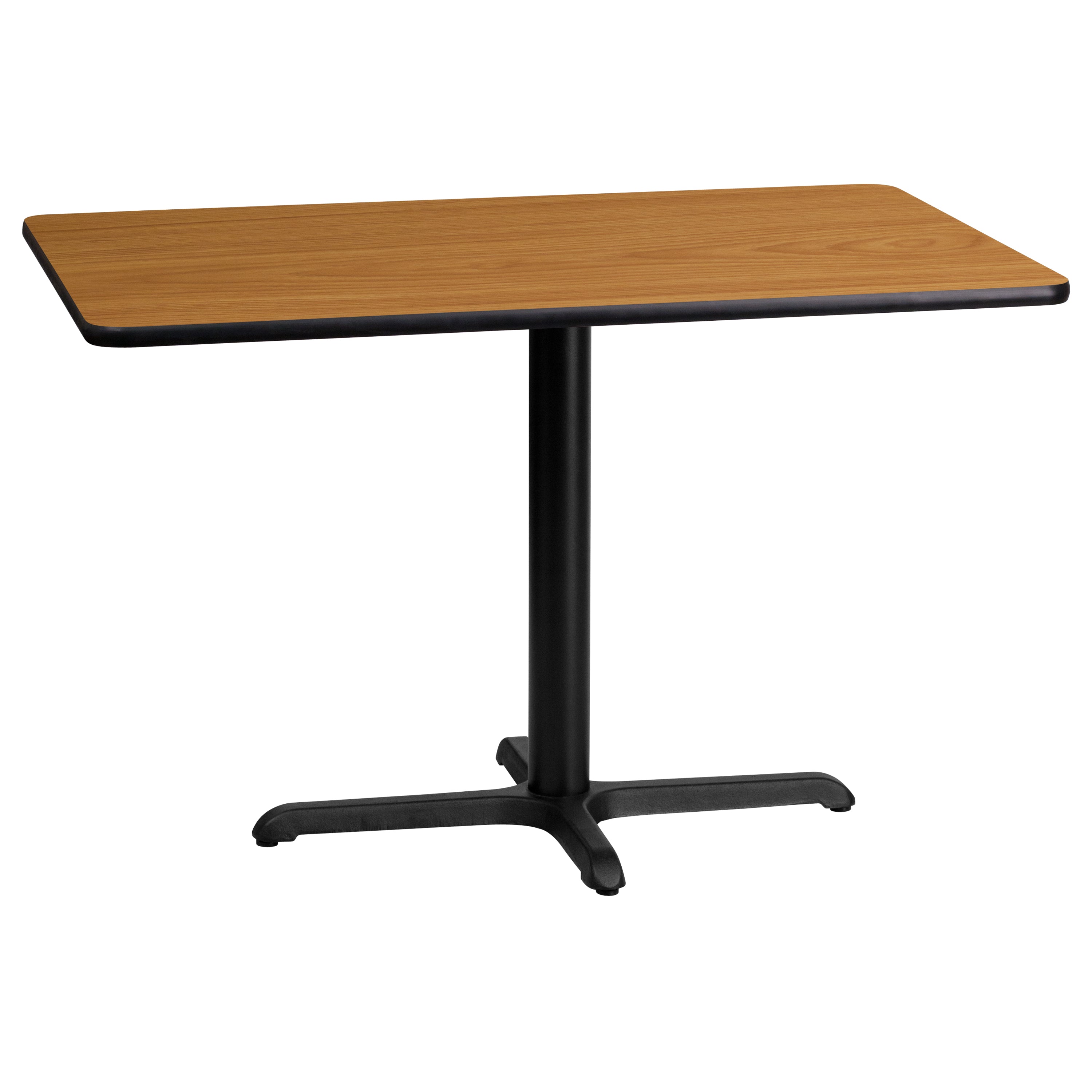 24'' x 42'' Rectangular Laminate Table Top with 23.5'' x 29.5'' Table Height Base-Restaurant Dining Table and Bases-Flash Furniture-Wall2Wall Furnishings