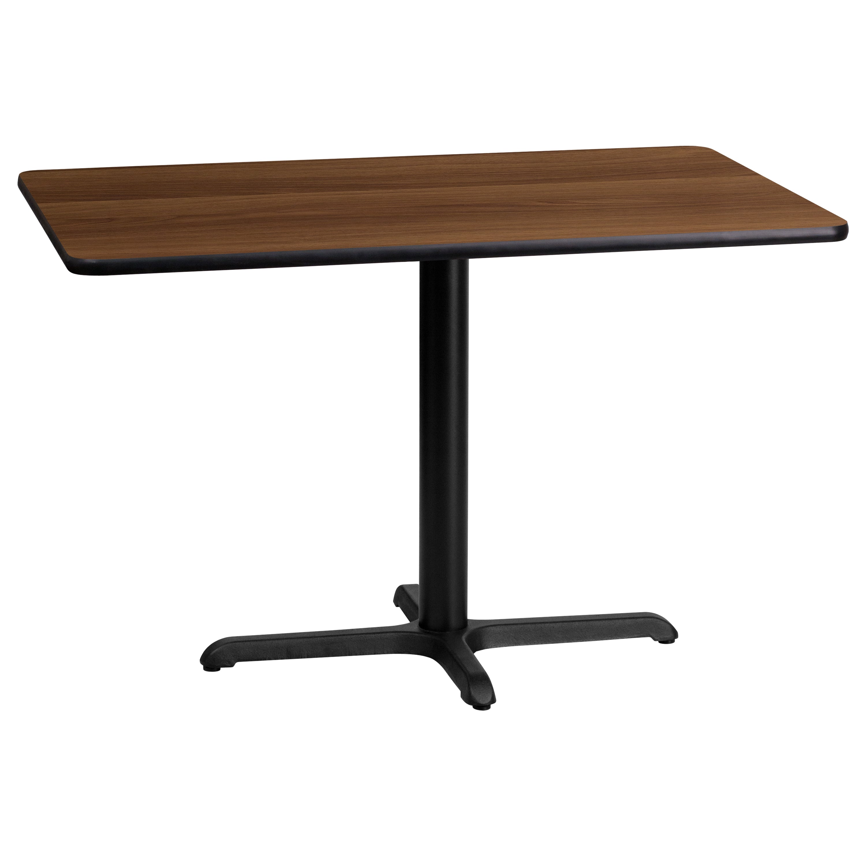 24'' x 42'' Rectangular Laminate Table Top with 23.5'' x 29.5'' Table Height Base-Restaurant Dining Table and Bases-Flash Furniture-Wall2Wall Furnishings