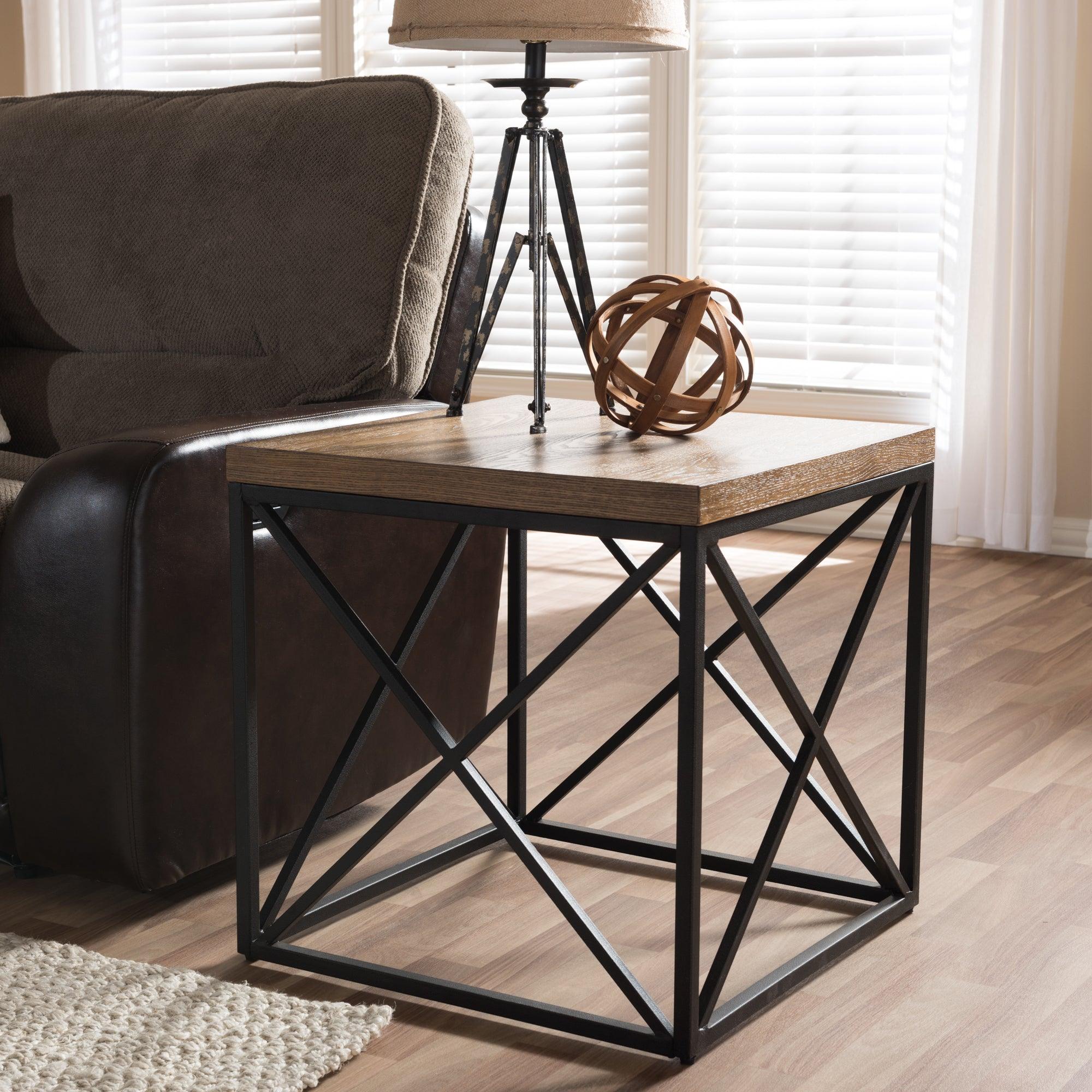 Holden Vintage Industrial End Table