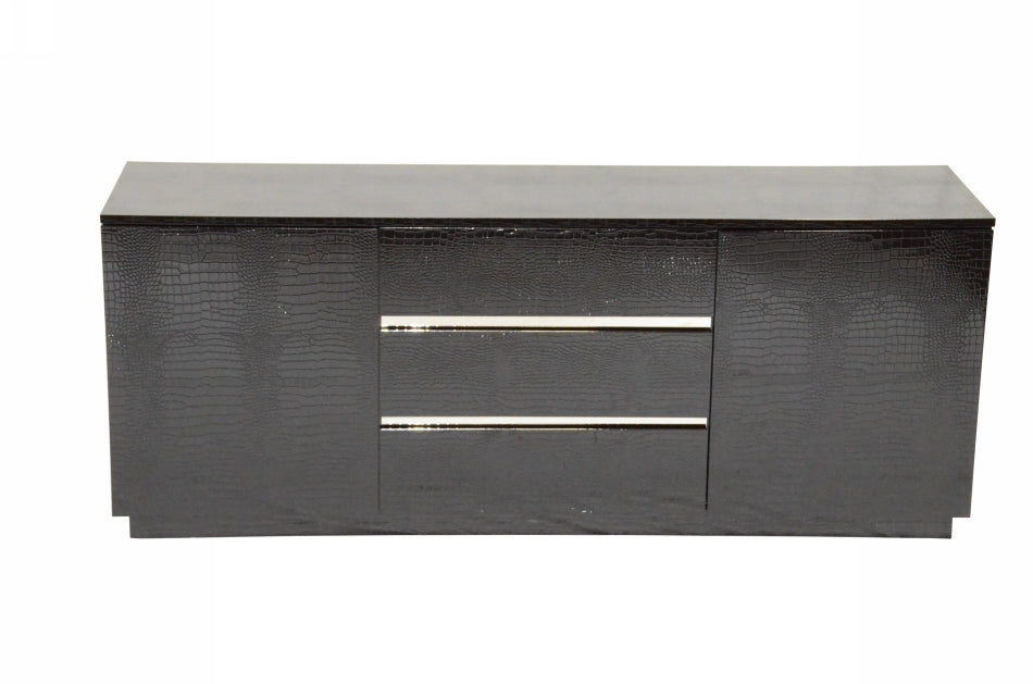 Armani Xavira Skyline Modern Crocodile Lacquer Buffet