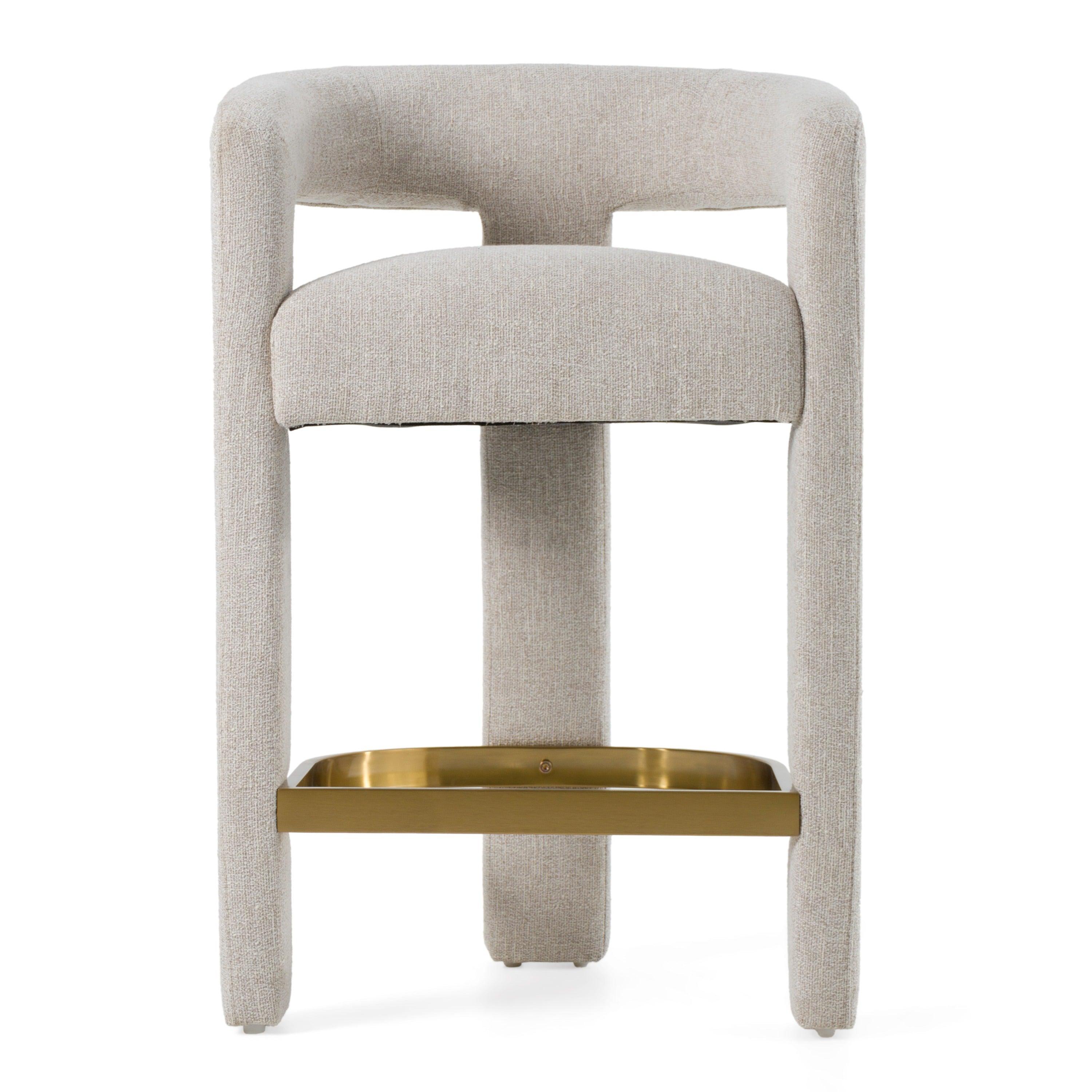 Modrest Adam Modern Fabric Counter Chair