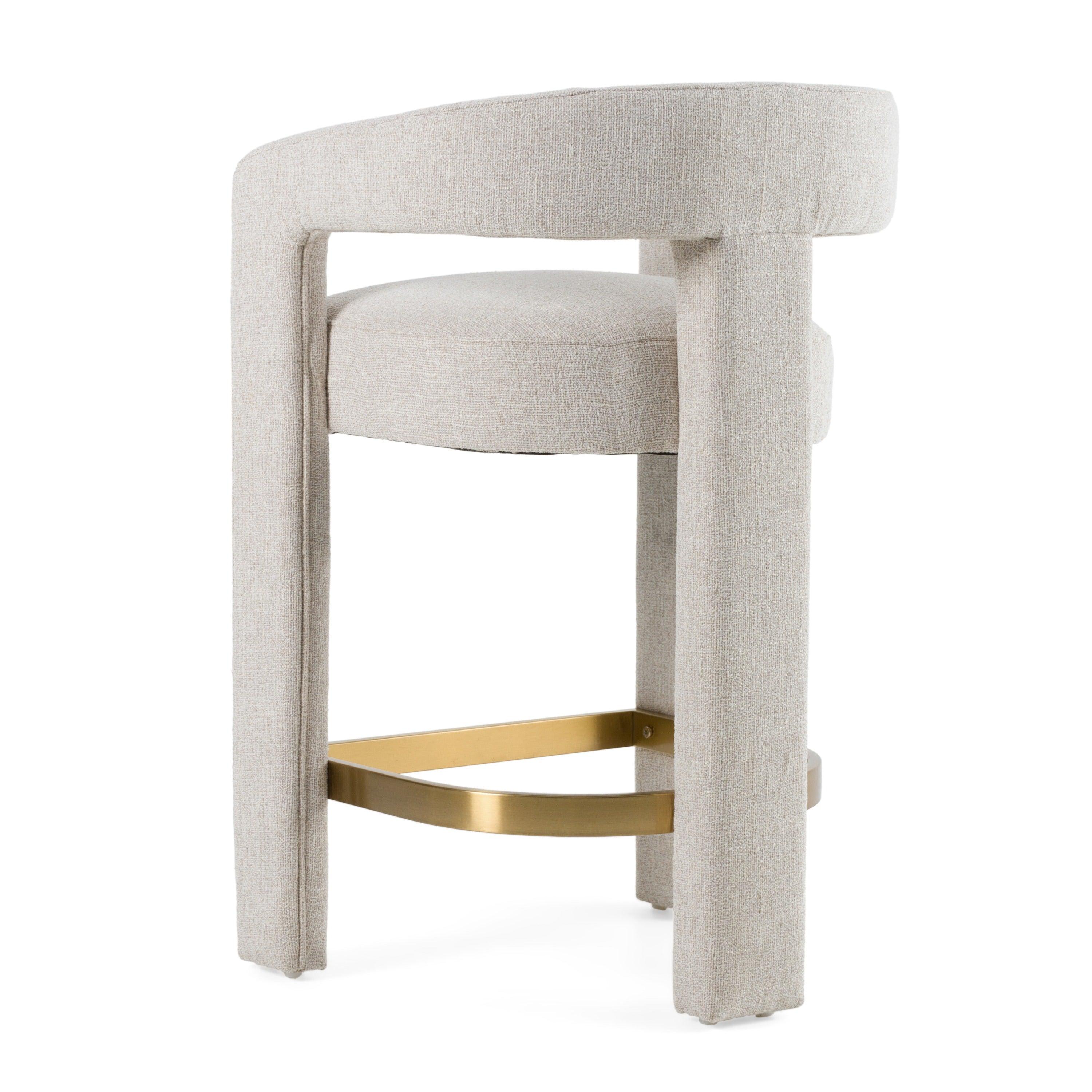 Modrest Adam Modern Fabric Counter Chair