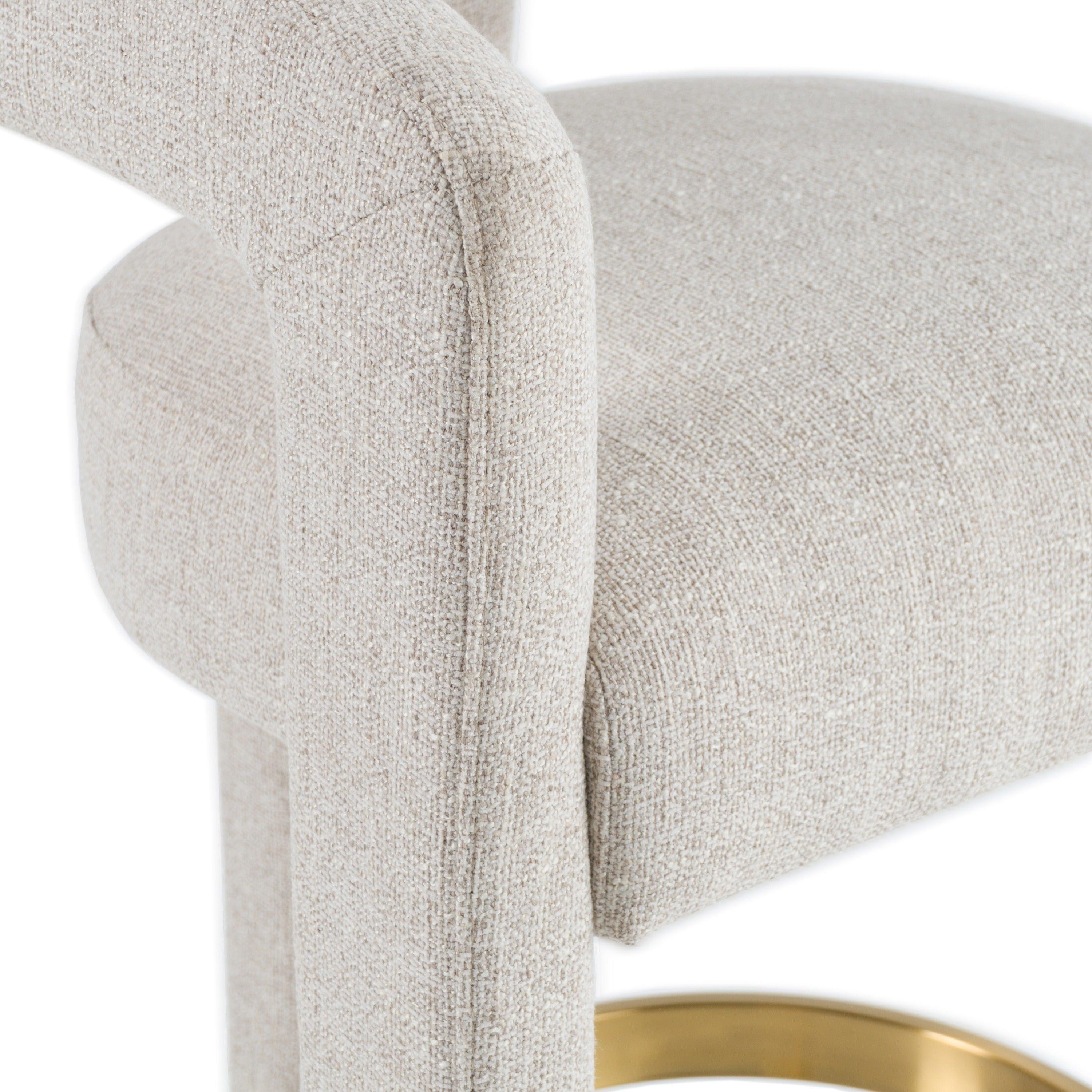 Modrest Adam Modern Fabric Counter Chair