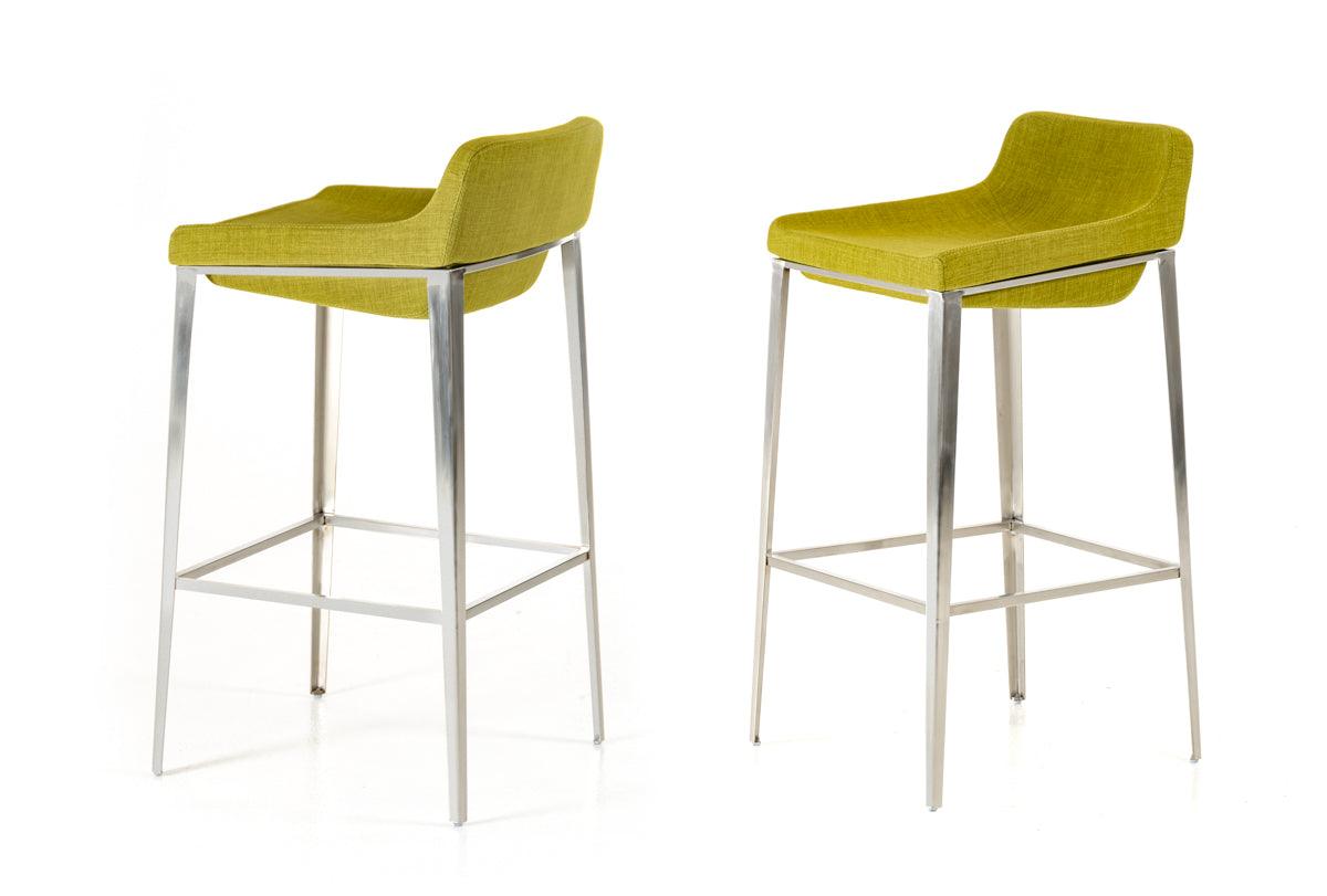 Modrest Adhil MidCentury Fabric Bar Stool