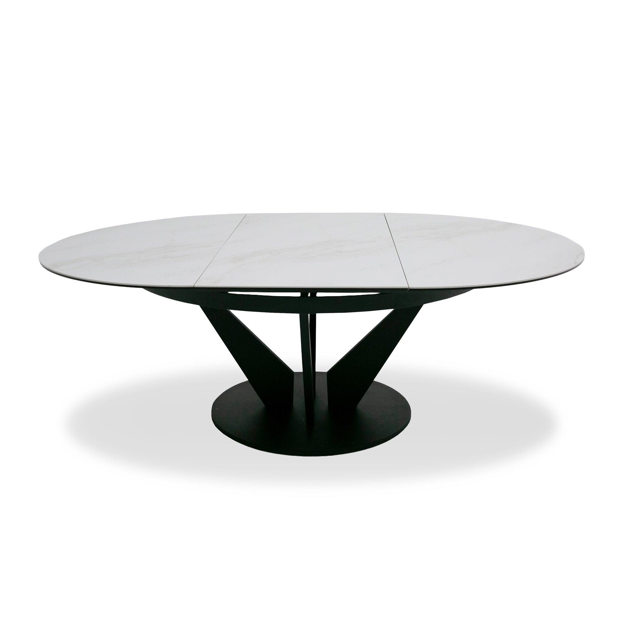 Modrest Alberta Modern and Ceramic Extendable 59"/86.5" Oval Dining Table