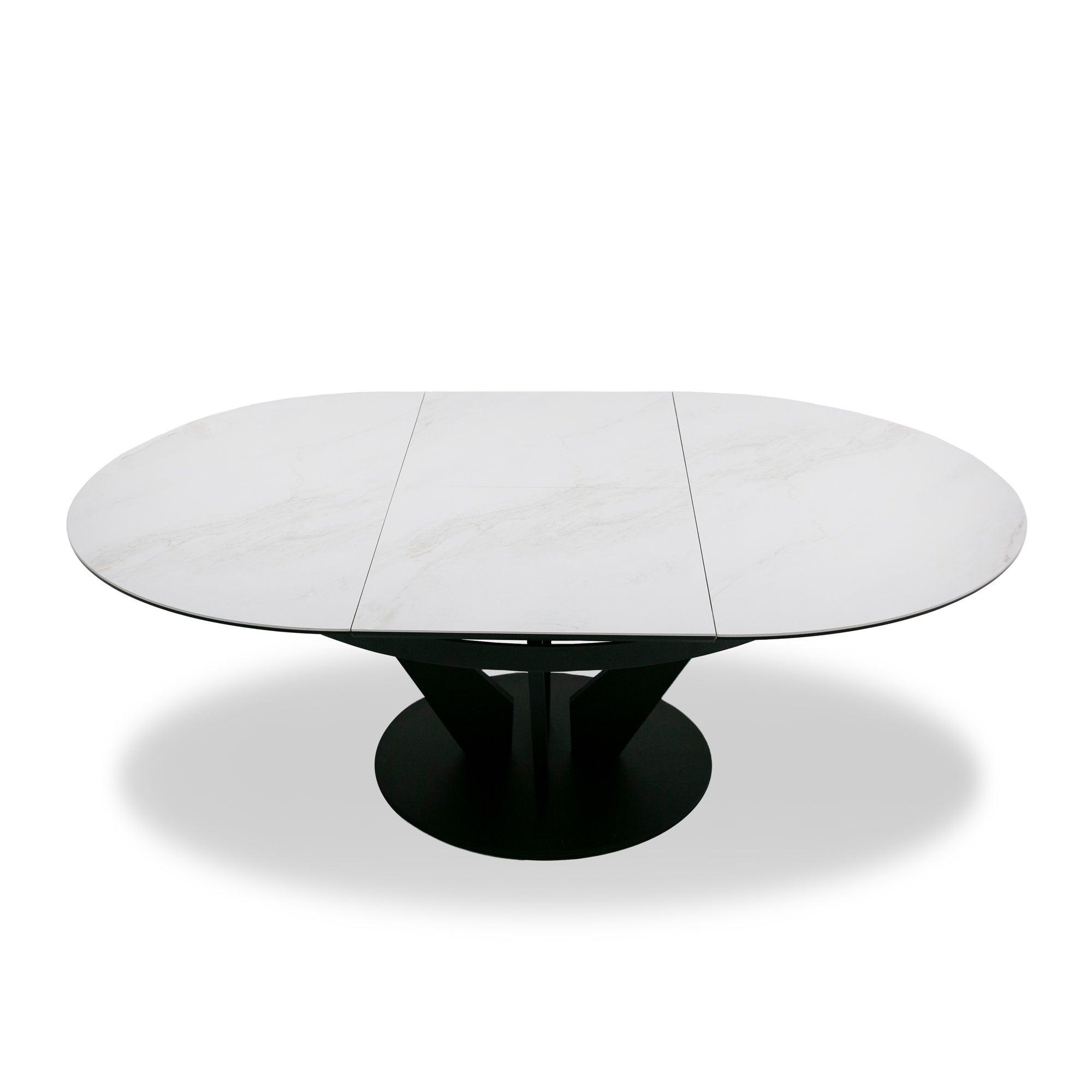 Modrest Alberta Modern and Ceramic Extendable 59"/86.5" Oval Dining Table