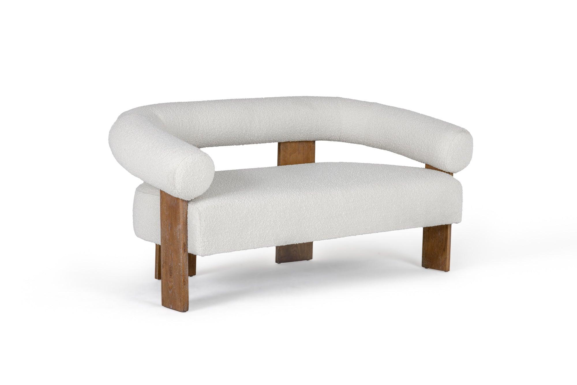 Modrest Aledo Modern Fabric Loveseat