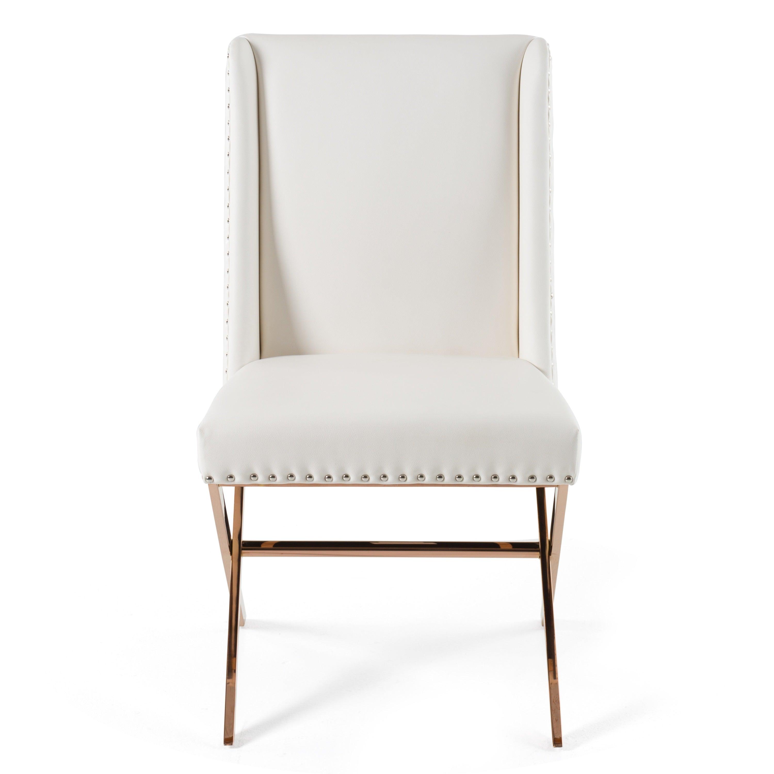 Modrest Alexia Modern Rosegold Dining Chair