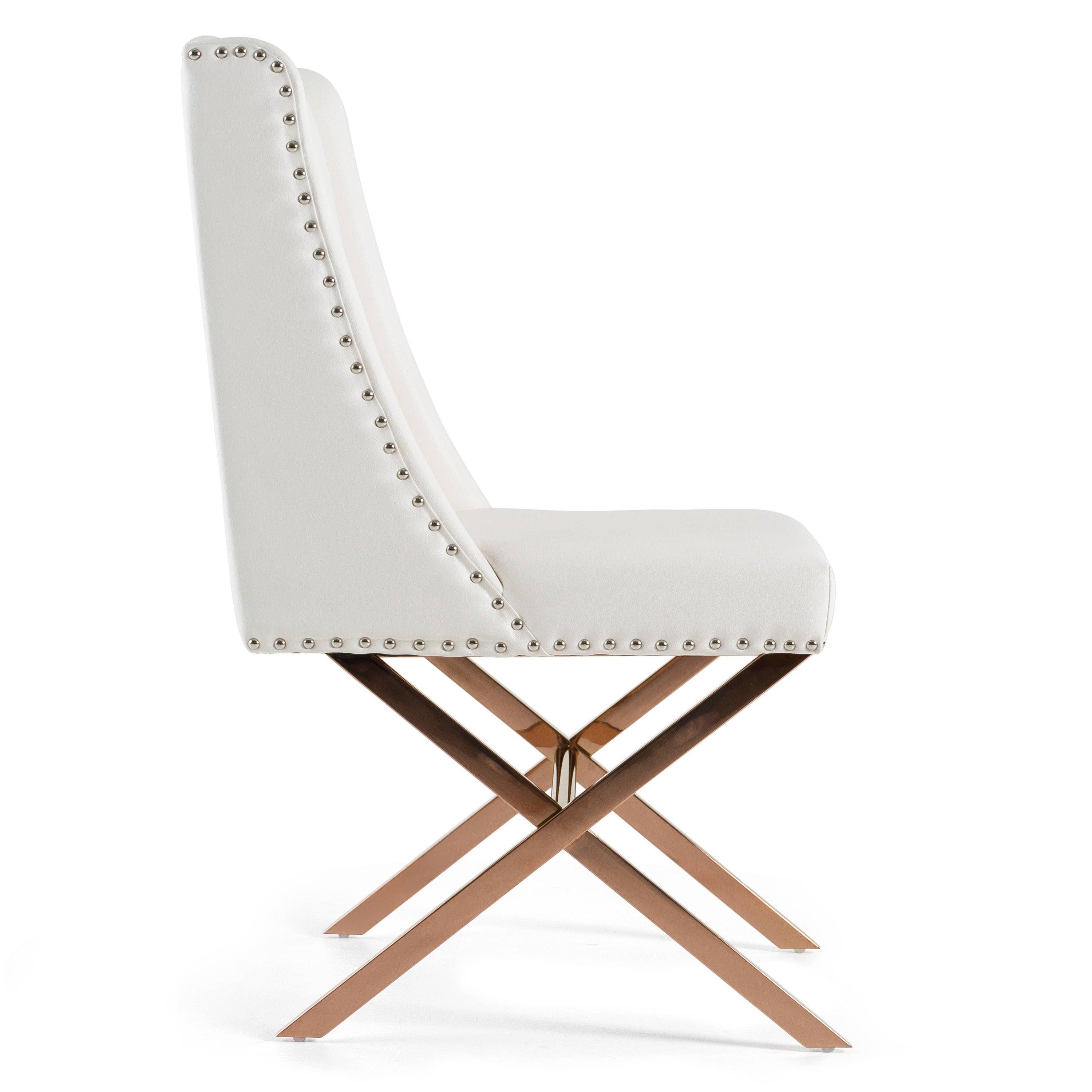 Modrest Alexia Modern Rosegold Dining Chair