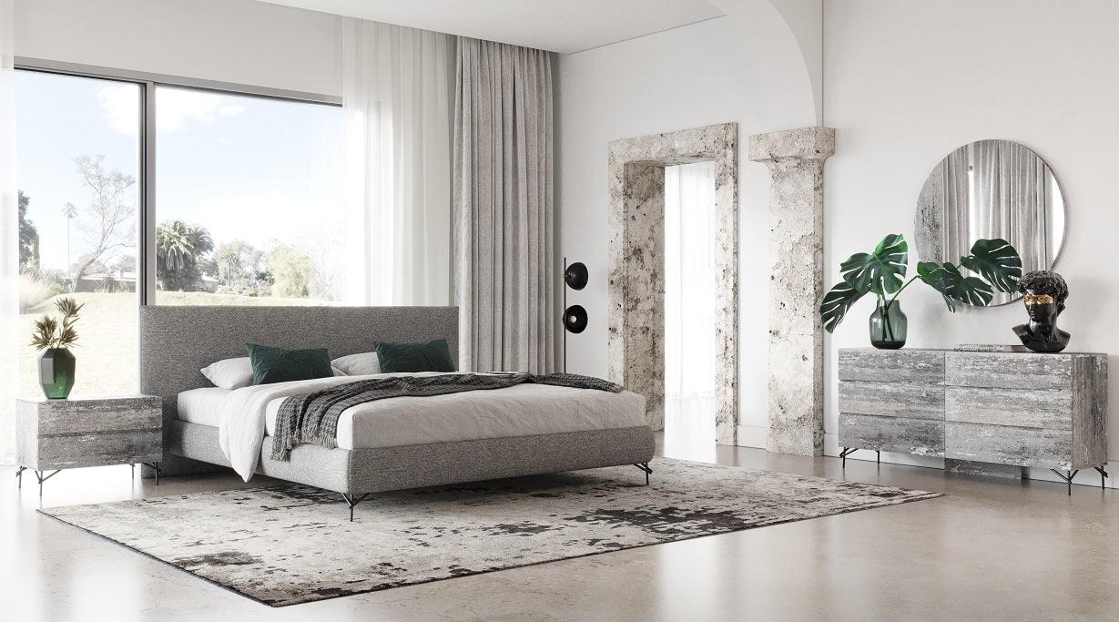 Nova Domus Aria Italian Modern Multi Bed and Two Nightstands