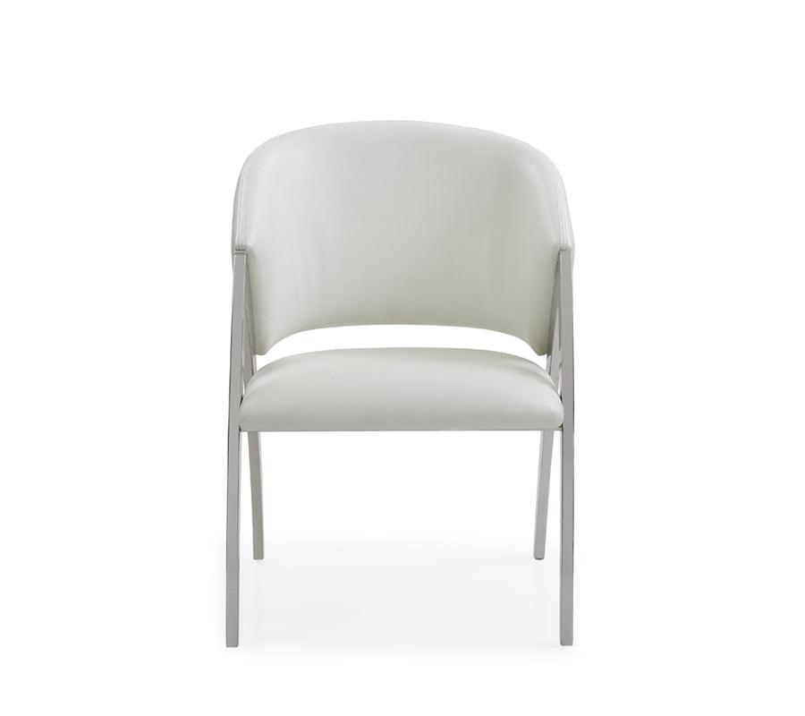 Modrest Rabia Modern Leatherette Accent Chair