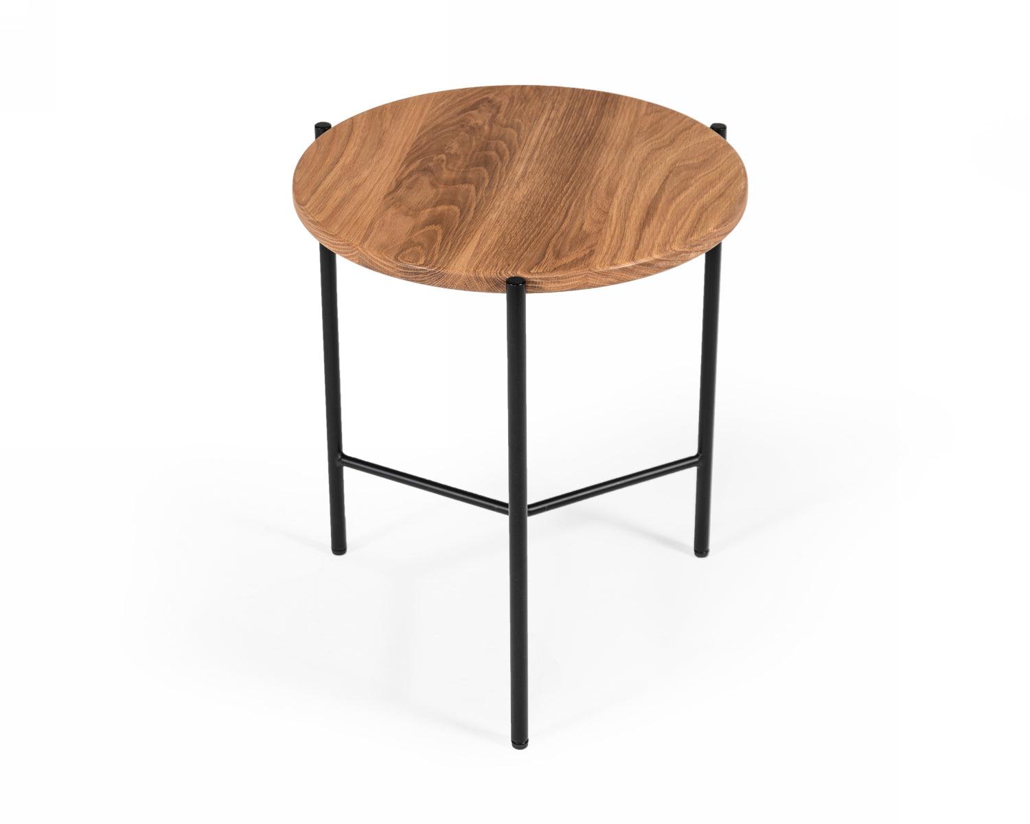 Modrest Bacone Industrial and Iron End Table