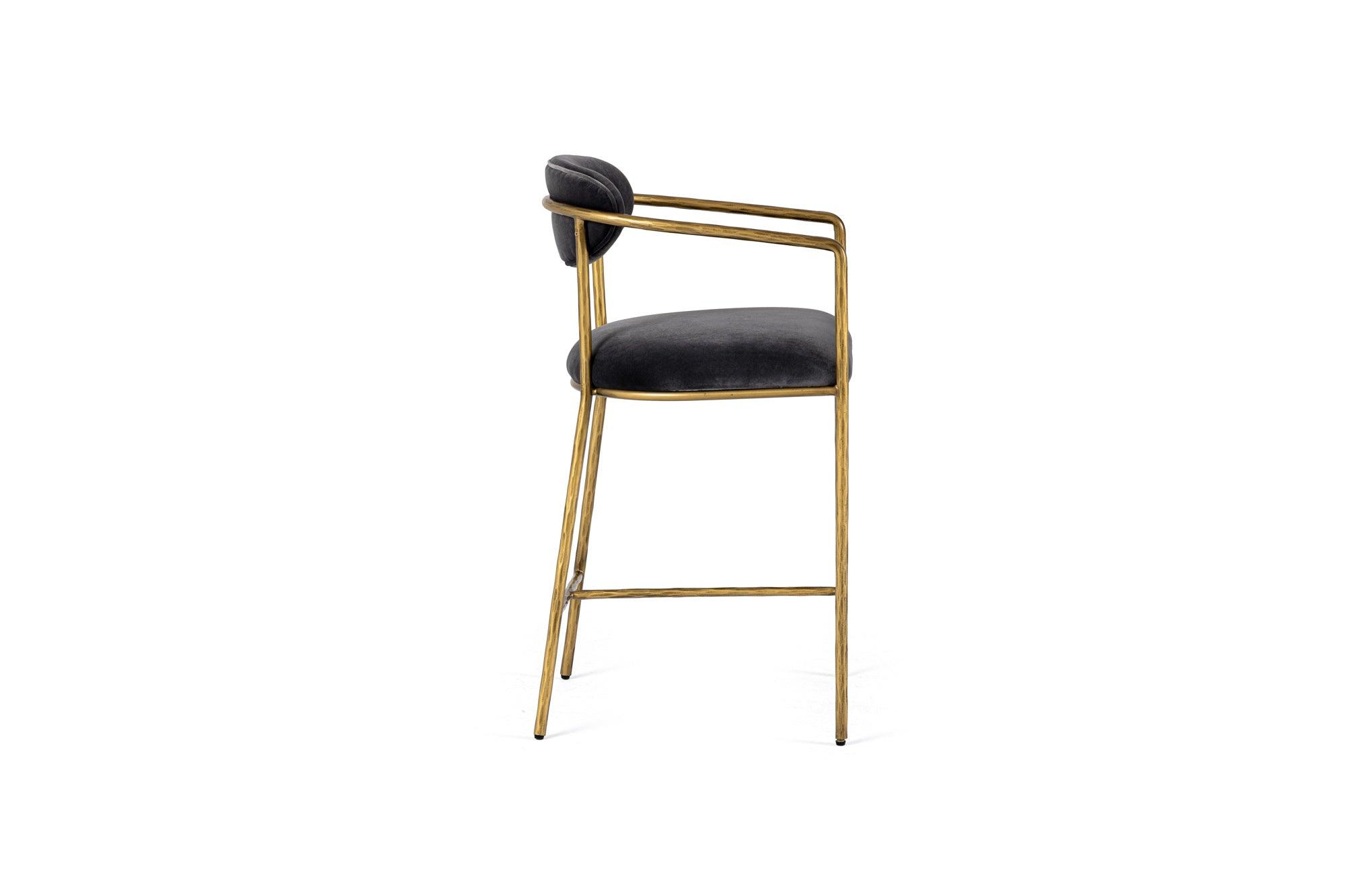 Modrest Baird Modern Velvet Counter Chair