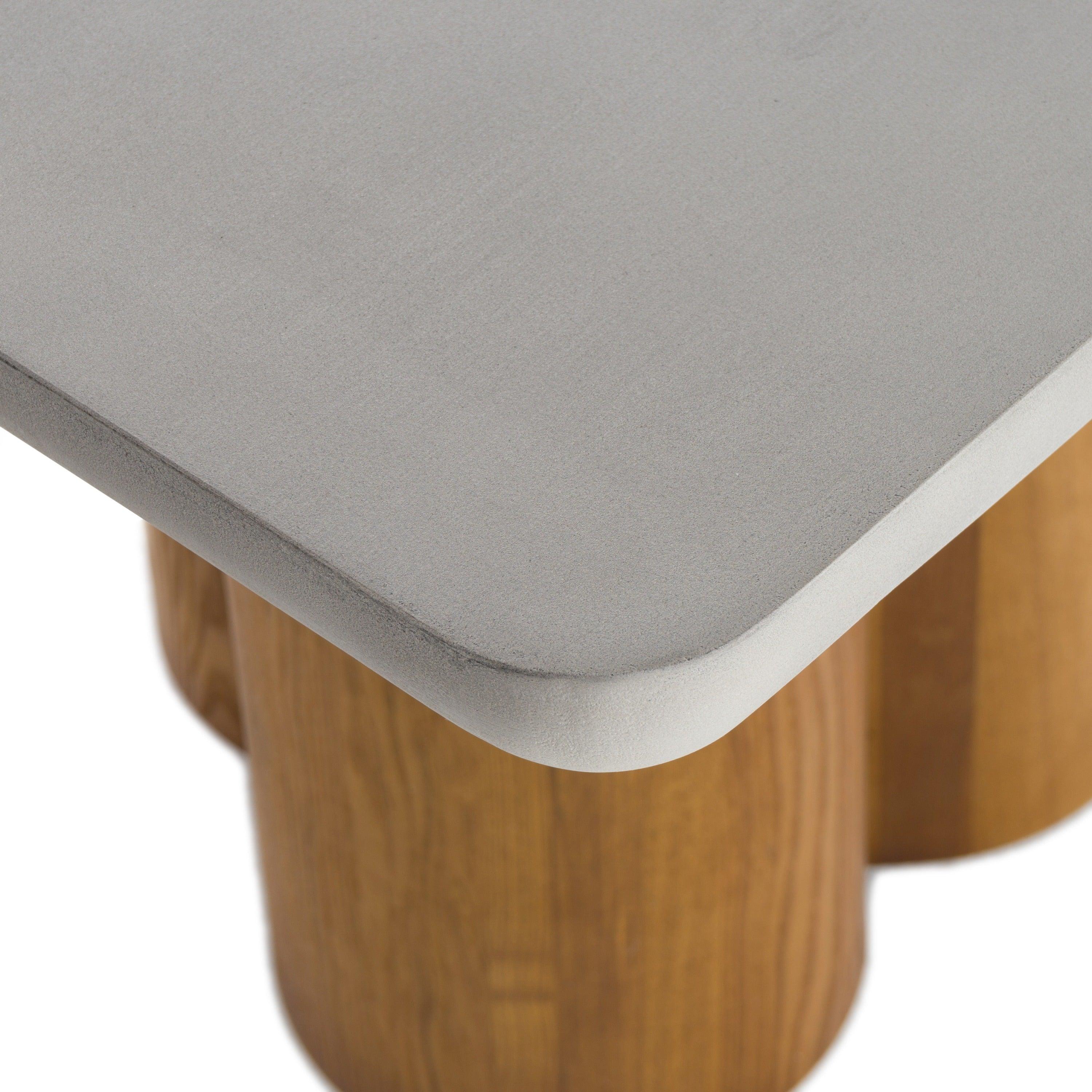 Modrest Bateman Modern Faux Concrete Dining Table