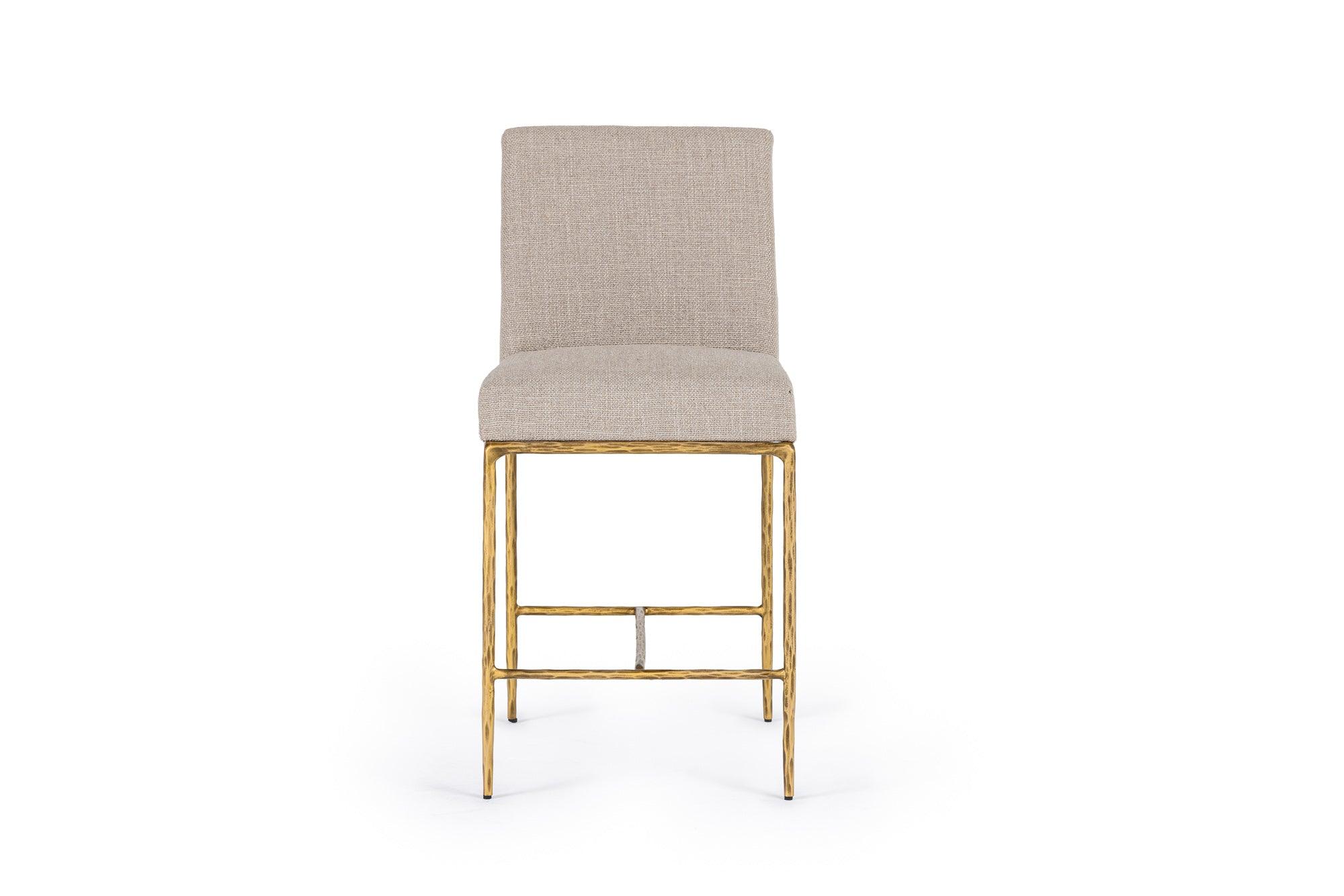 Modrest Beasley Modern Linen Counter Chair