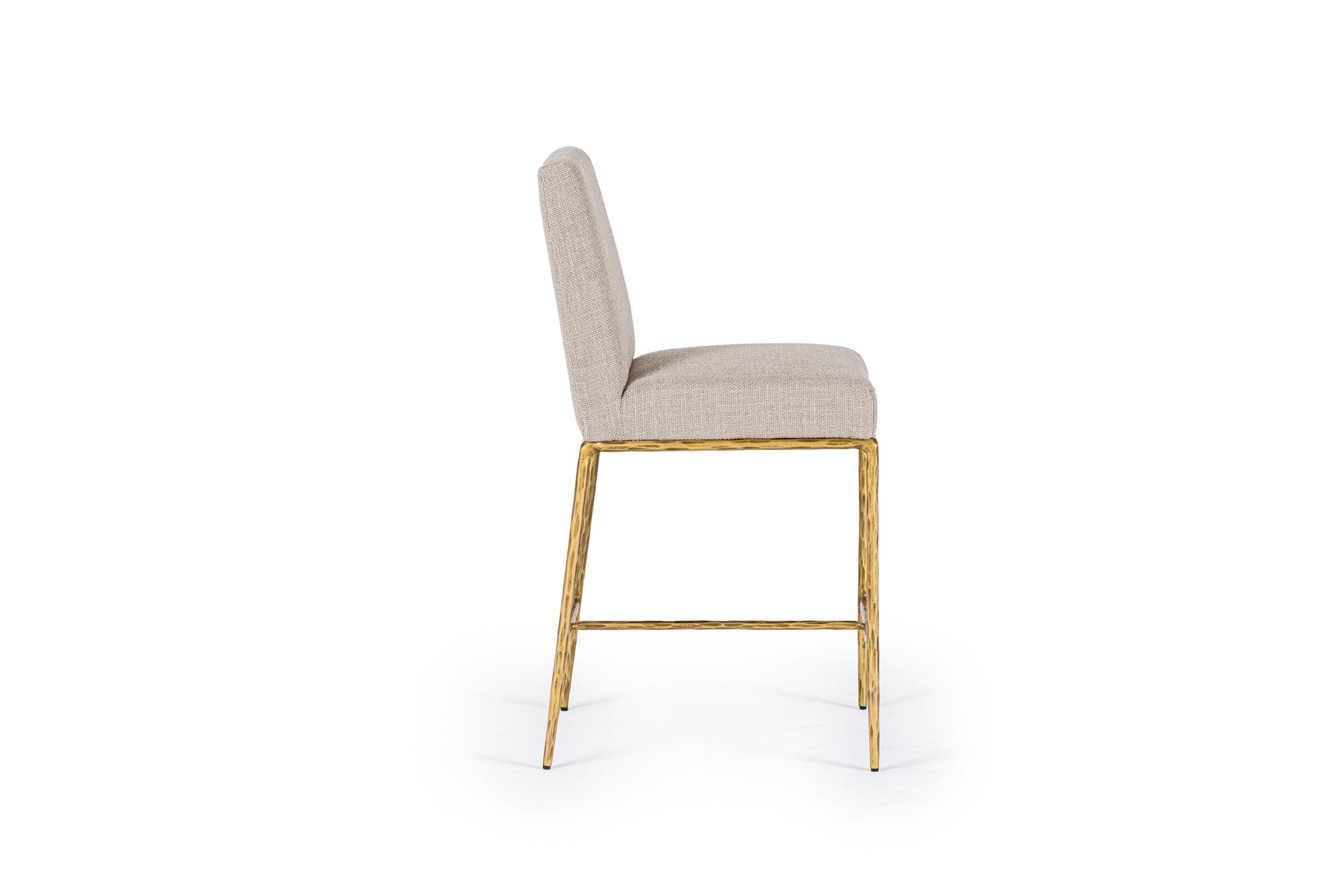 Modrest Beasley Modern Linen Counter Chair