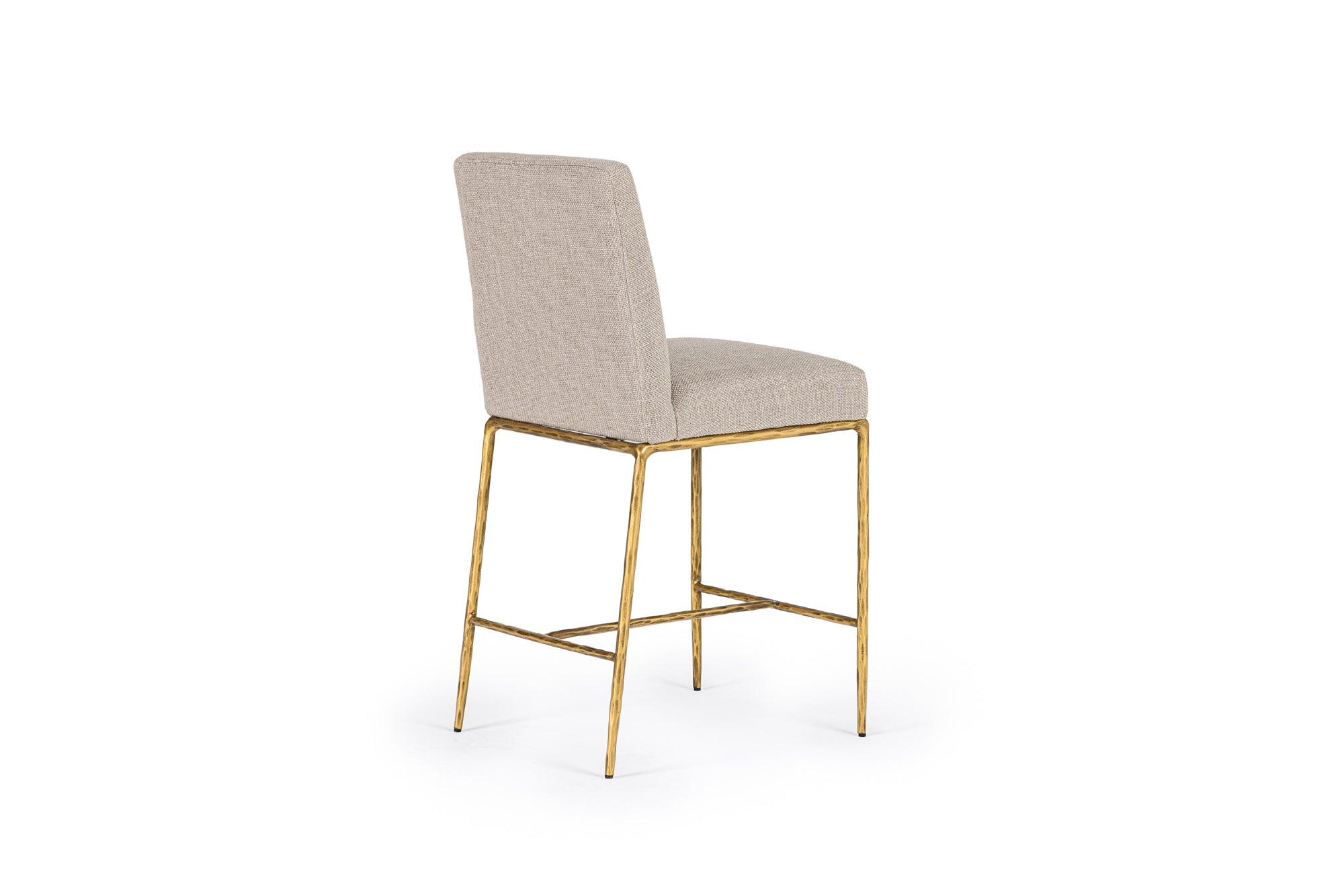 Modrest Beasley Modern Linen Counter Chair