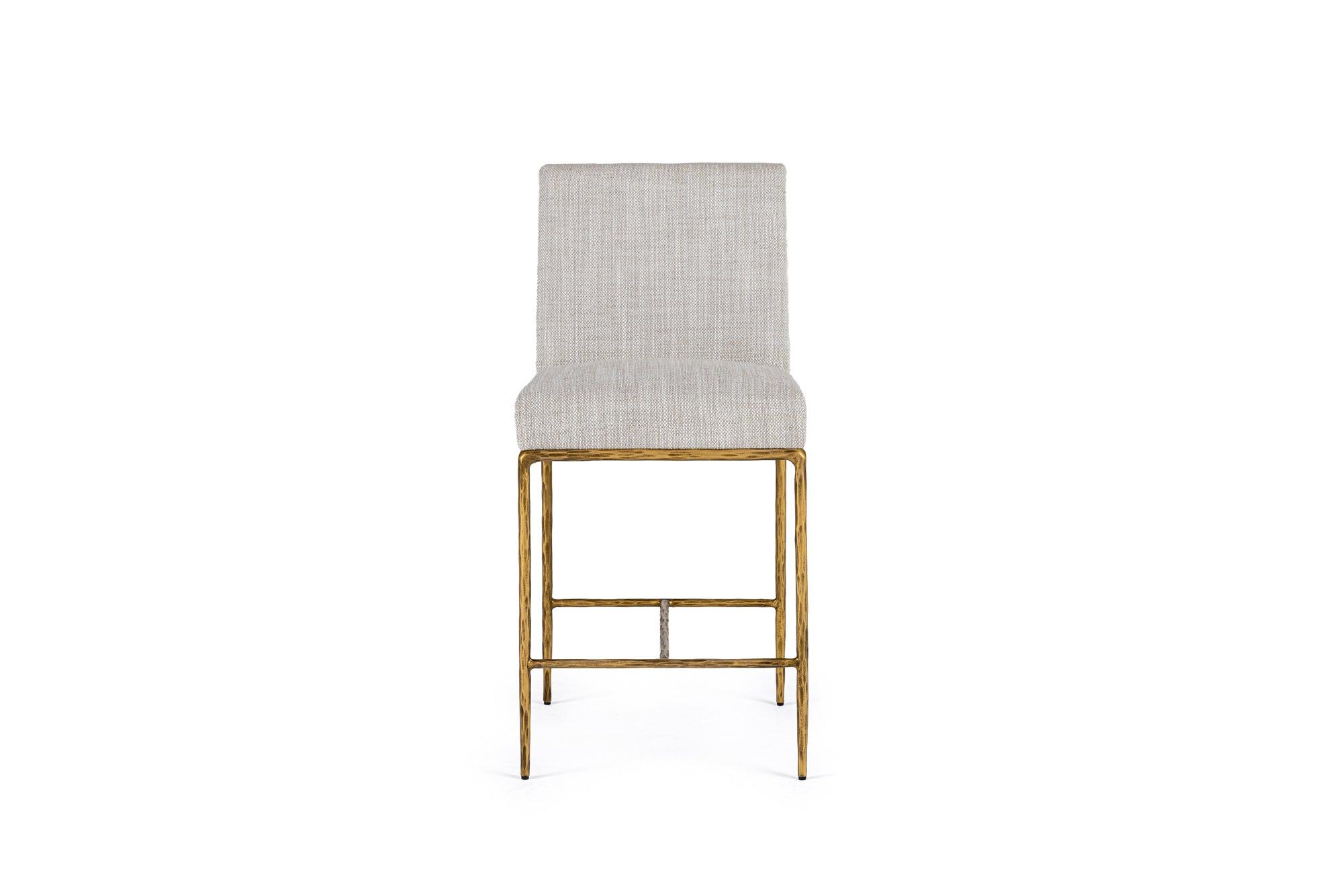 Modrest Beasley Modern Linen Counter Chair