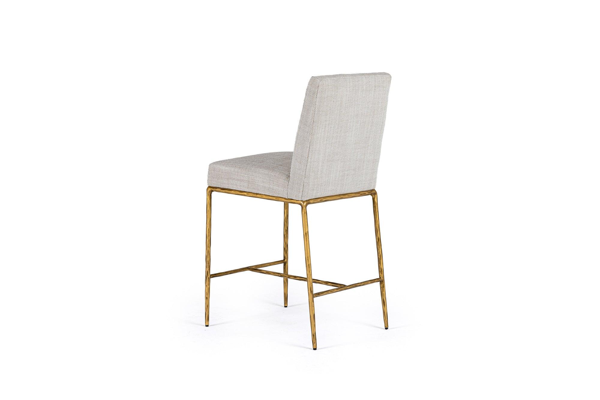 Modrest Beasley Modern Linen Counter Chair