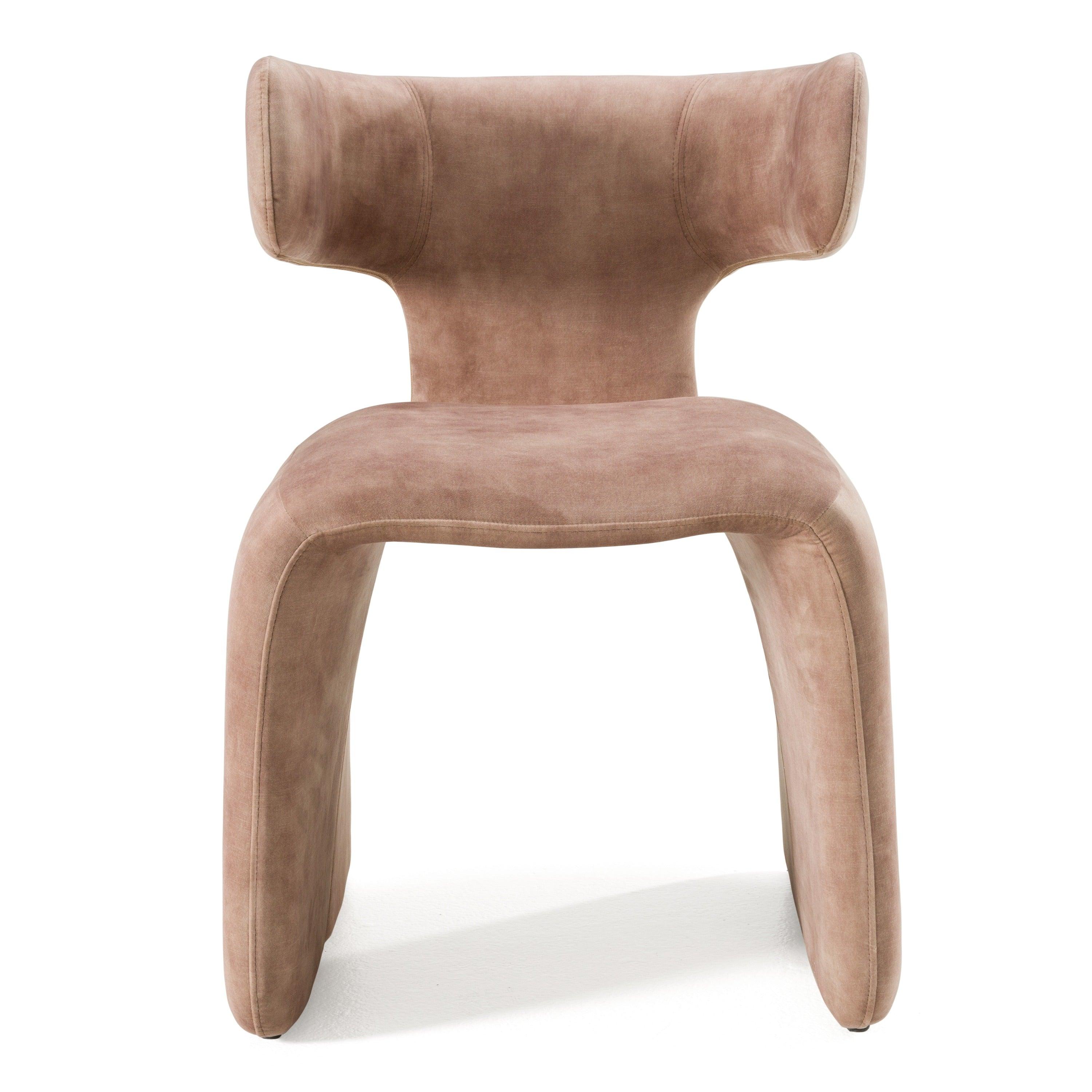 Modrest Bergman Modern Light Velvet Dining Chair