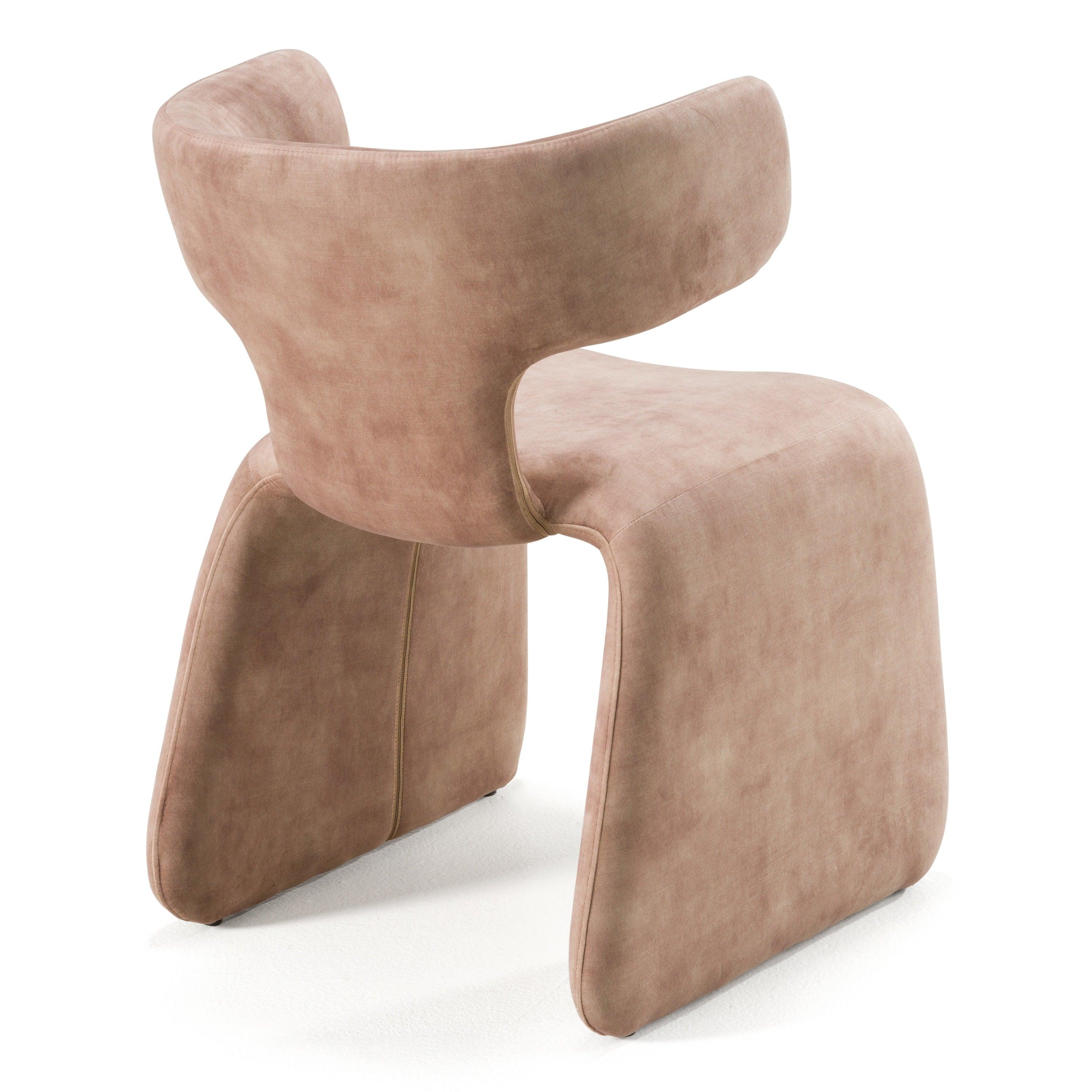 Modrest Bergman Modern Light Velvet Dining Chair