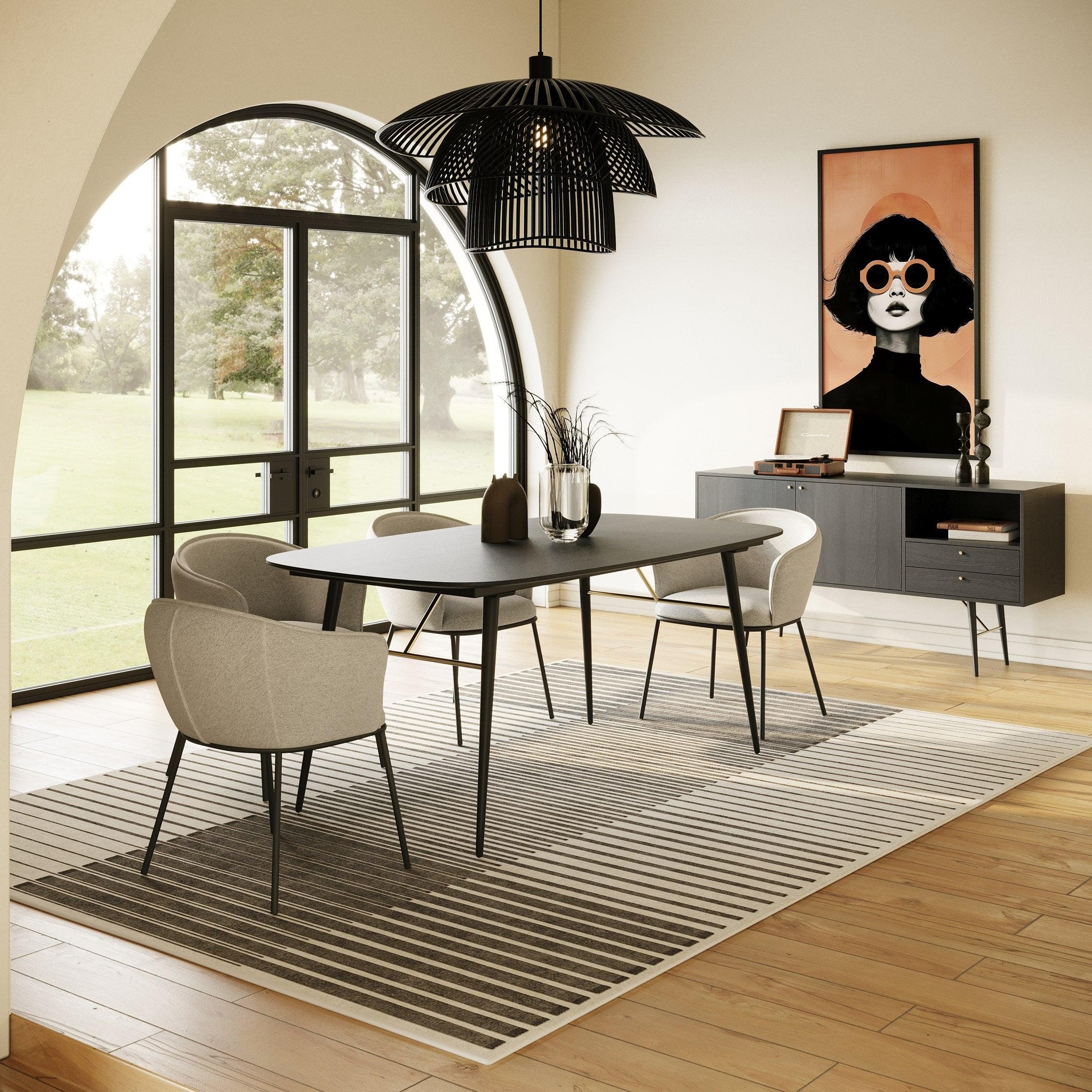 Modrest Billy Modern Extendable Dining Table