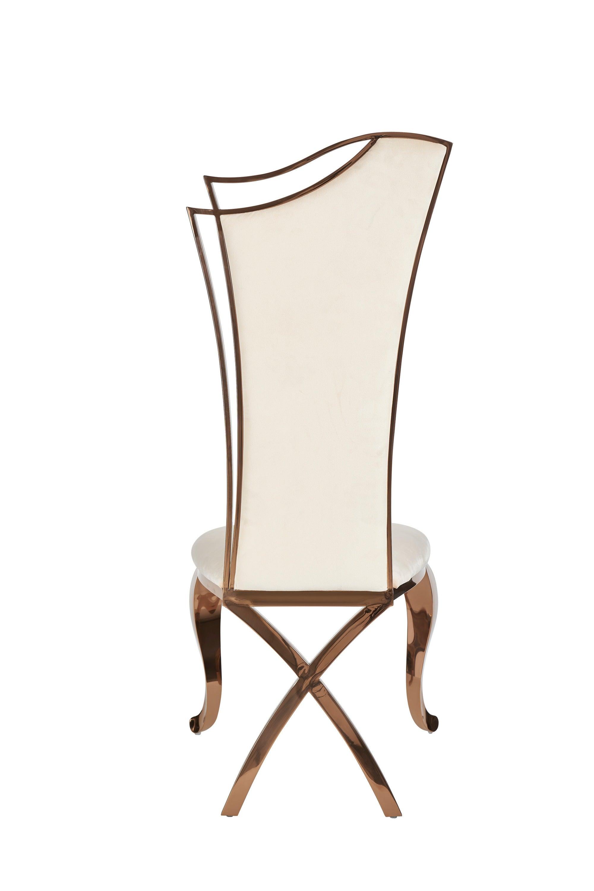 Modrest Bonnie Velvet Rose Dining Chair (Set of 2)