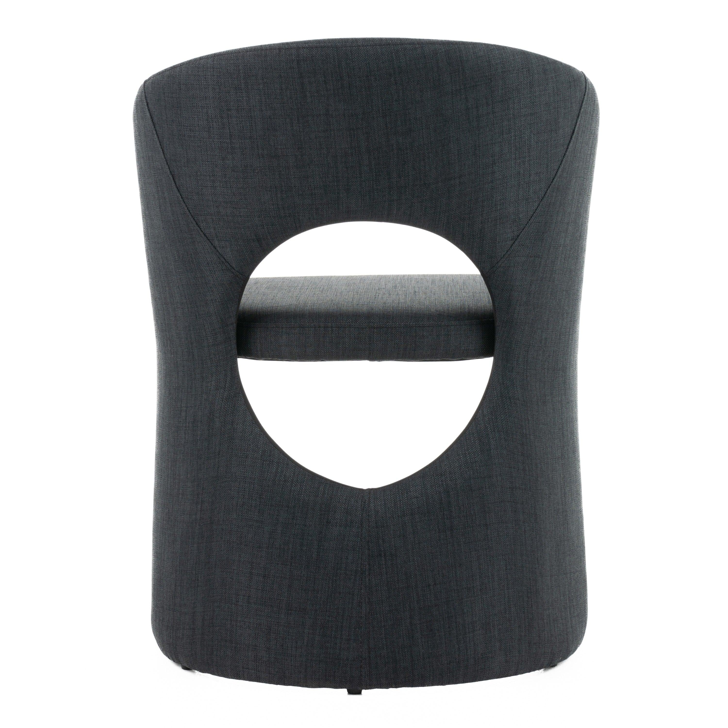 Modrest Brea Charcoal Fabric Dining Chair