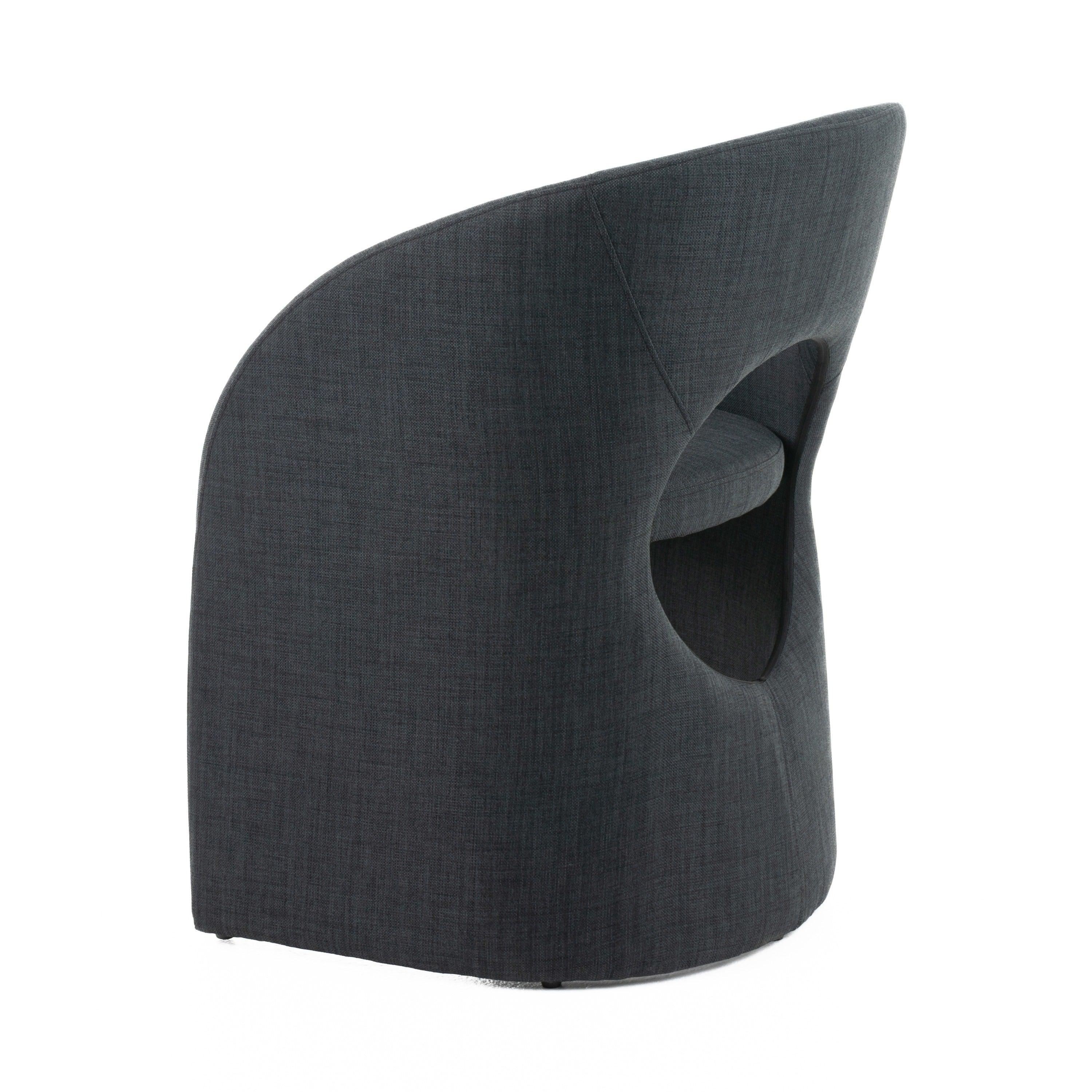 Modrest Brea Charcoal Fabric Dining Chair