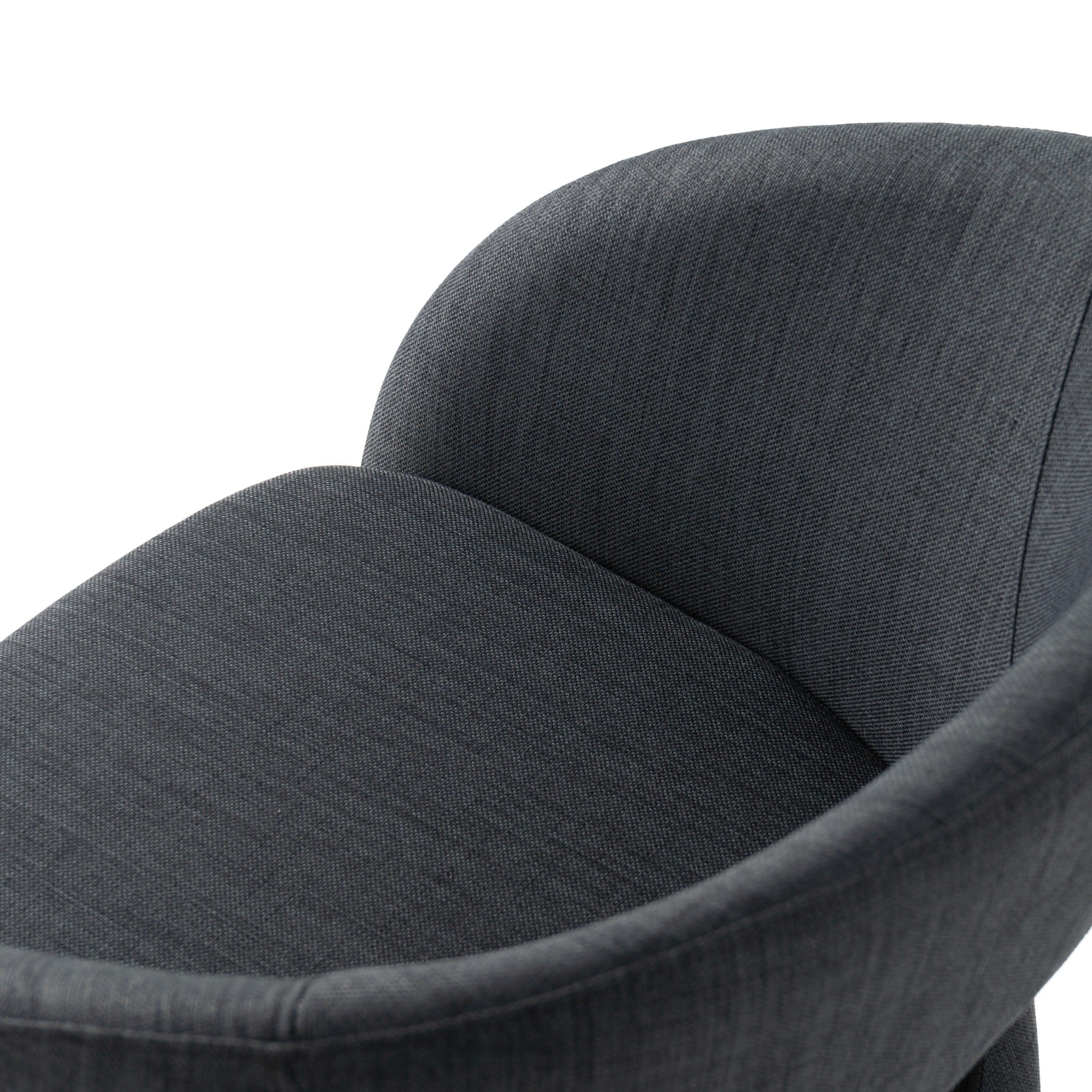 Modrest Brea Charcoal Fabric Dining Chair