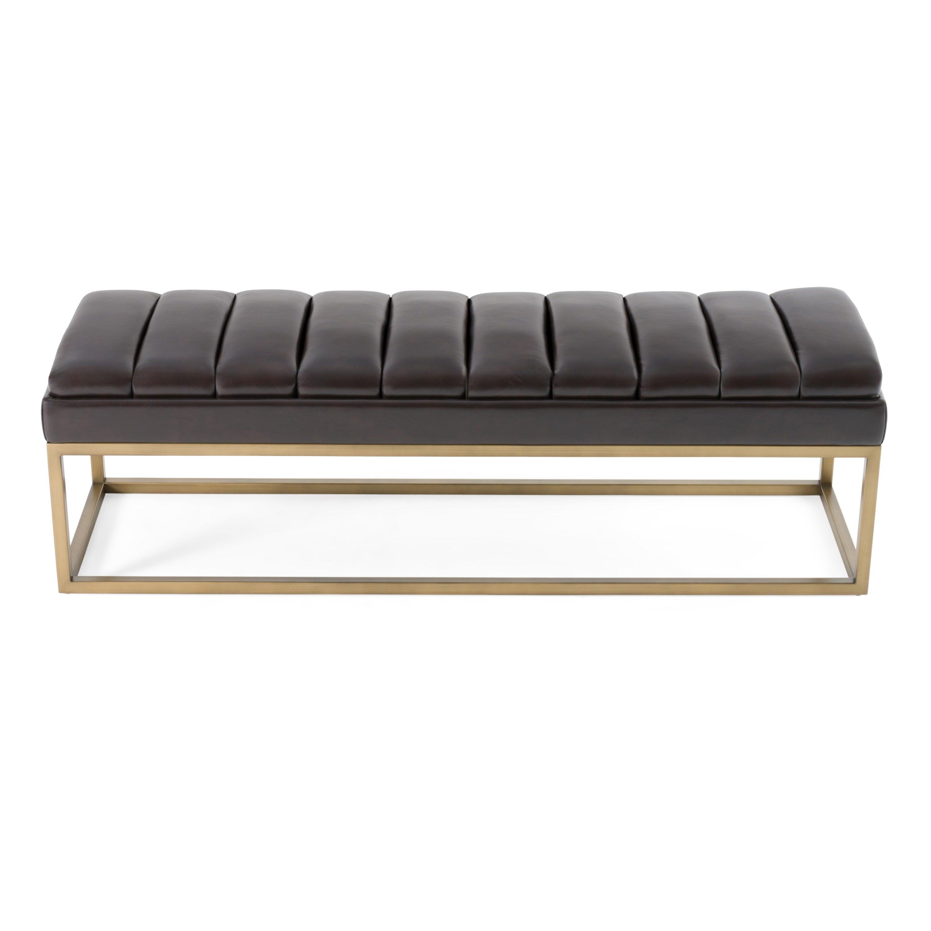 Modrest Bridger Modern Vegan Leather Dining Bench