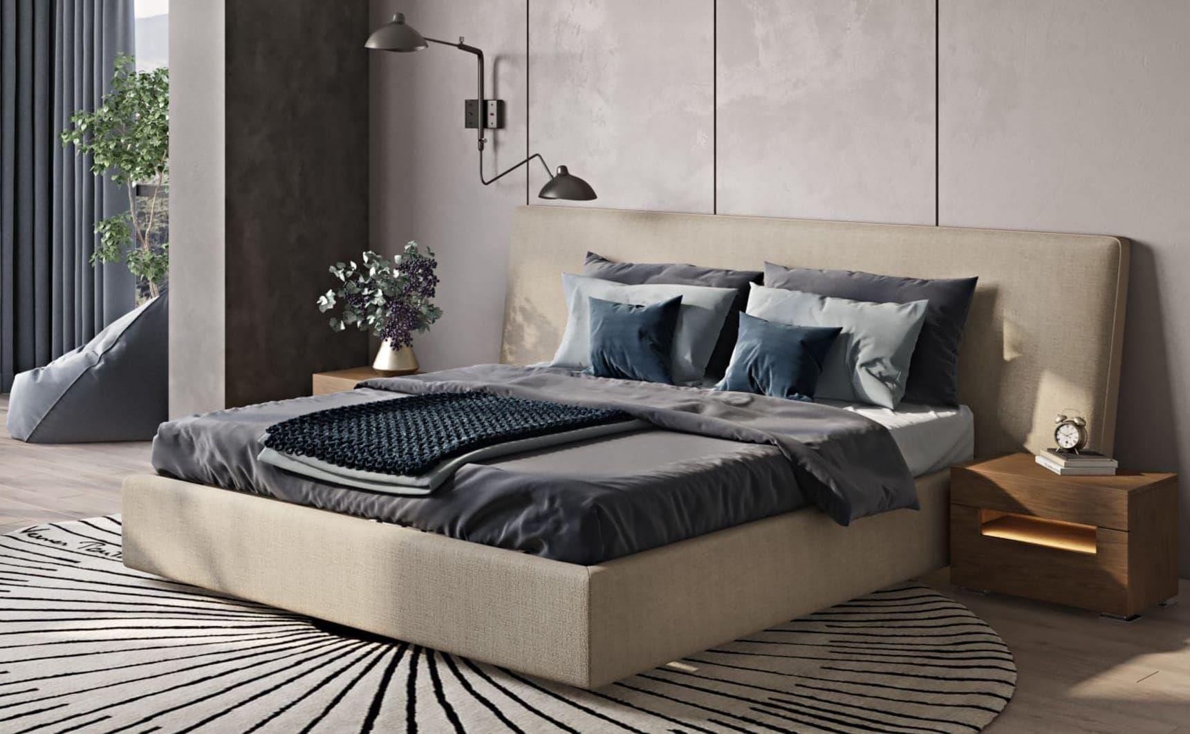 Modrest Brittany Modern Fabric Bed