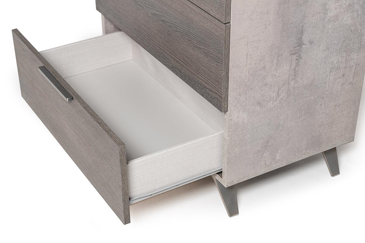 Nova Domus Bronx Italian Modern Faux Concrete Chest