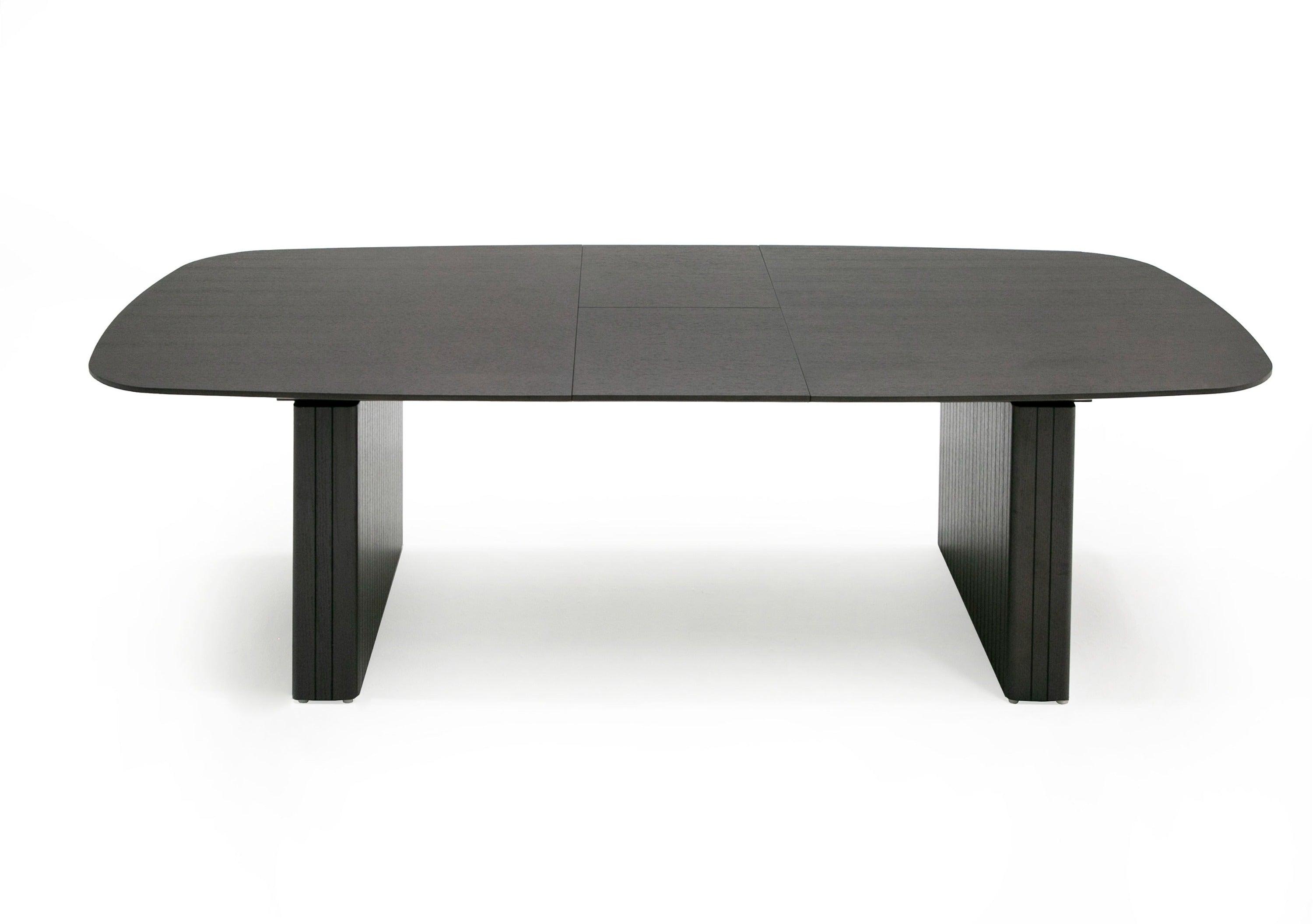 Modrest Calhoun Modern Smoked Extendable Dining Table - 1