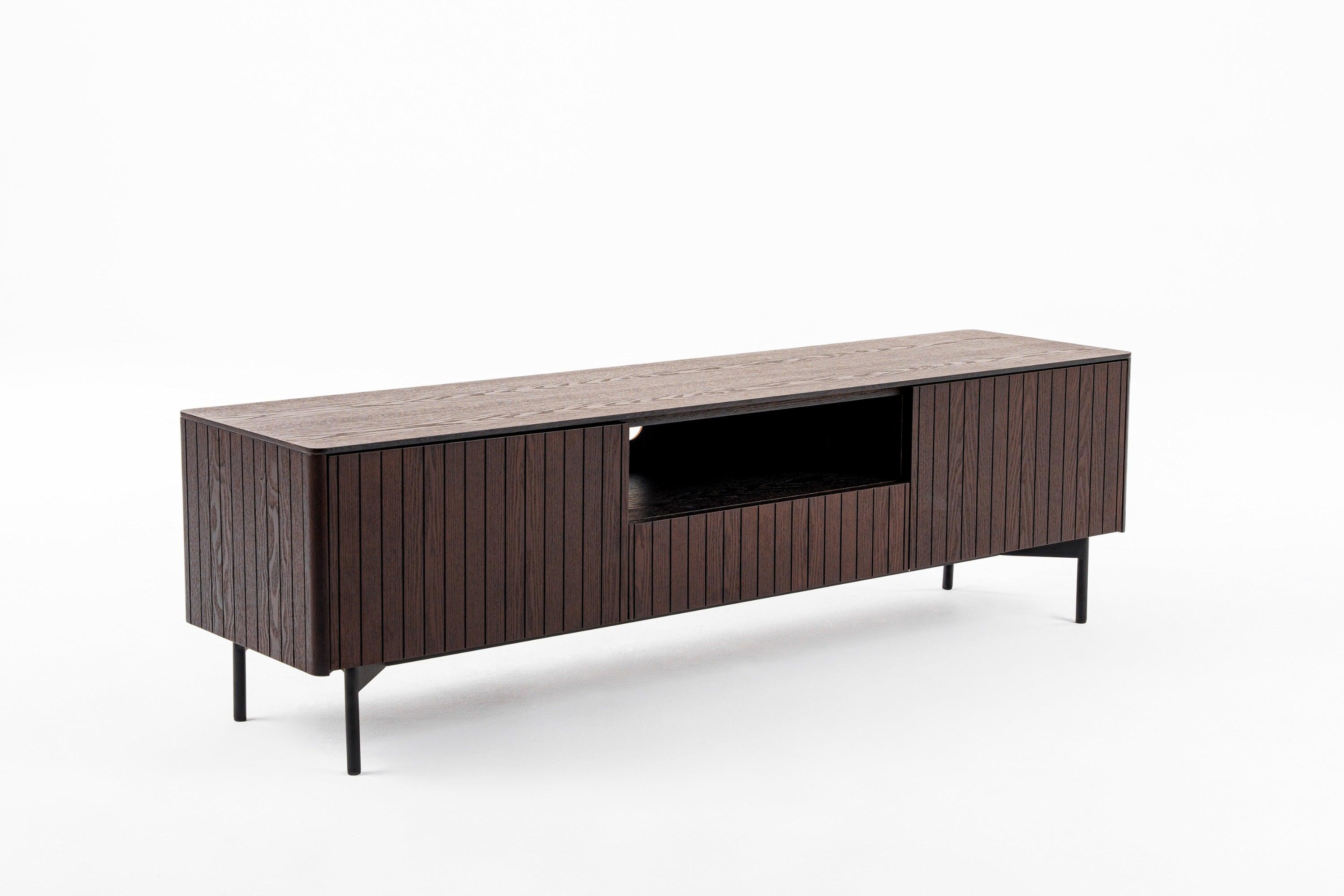 Modrest Calhoun Modern Smoked Ash TV Stand