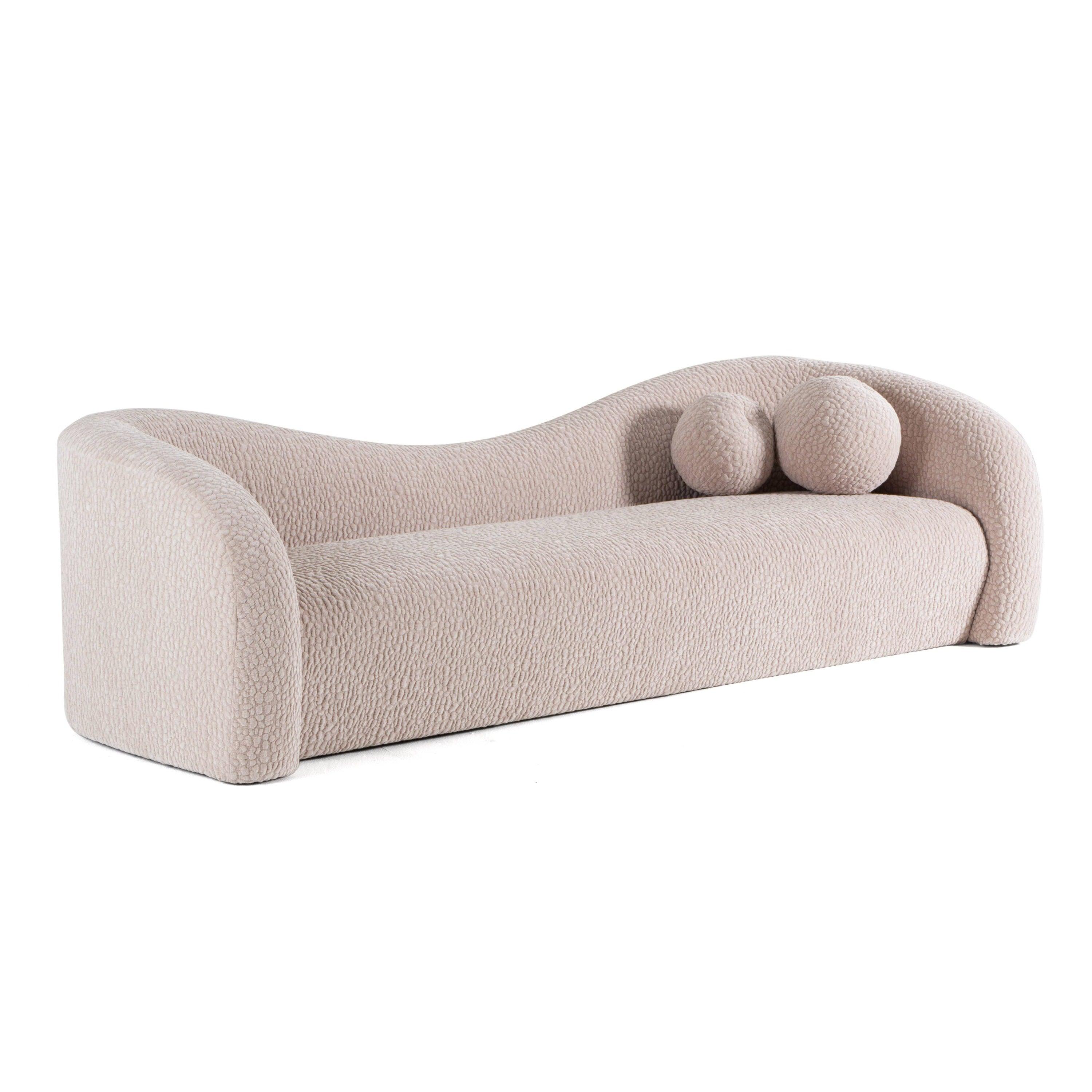 Divani Casa Calico Contemporary Fabric 3 Seat Sofa - 2