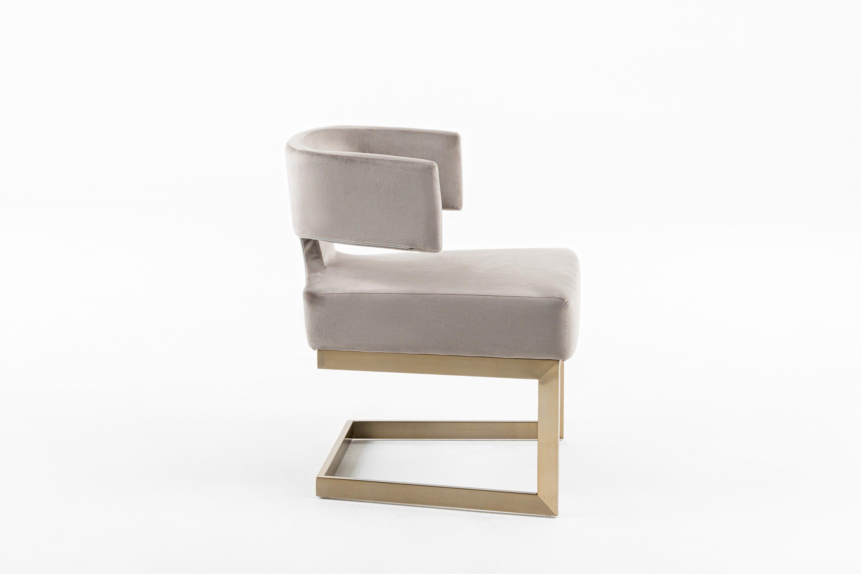 Modrest Calvo Modern Velvet Dining Chair