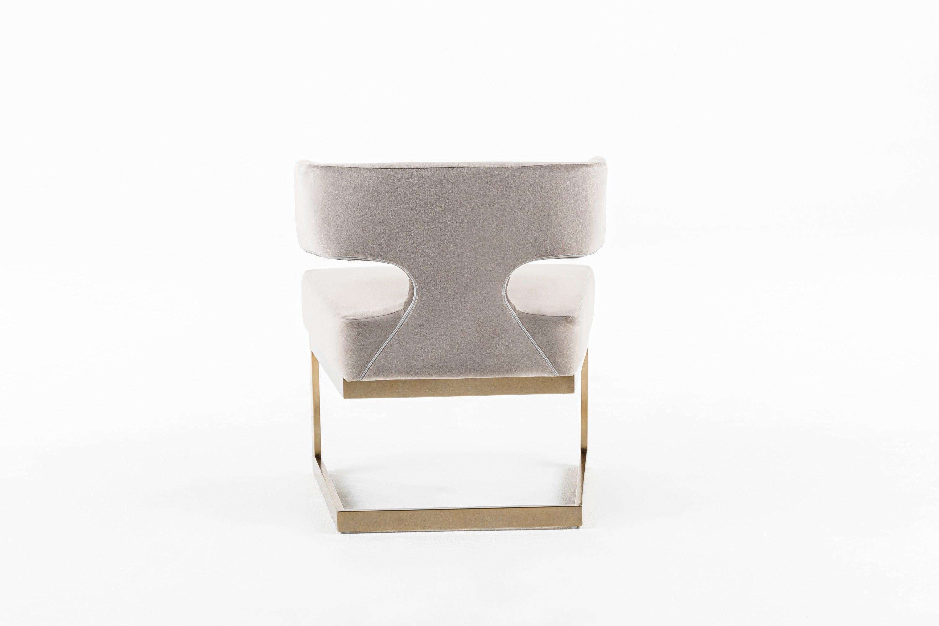 Modrest Calvo Modern Velvet Dining Chair