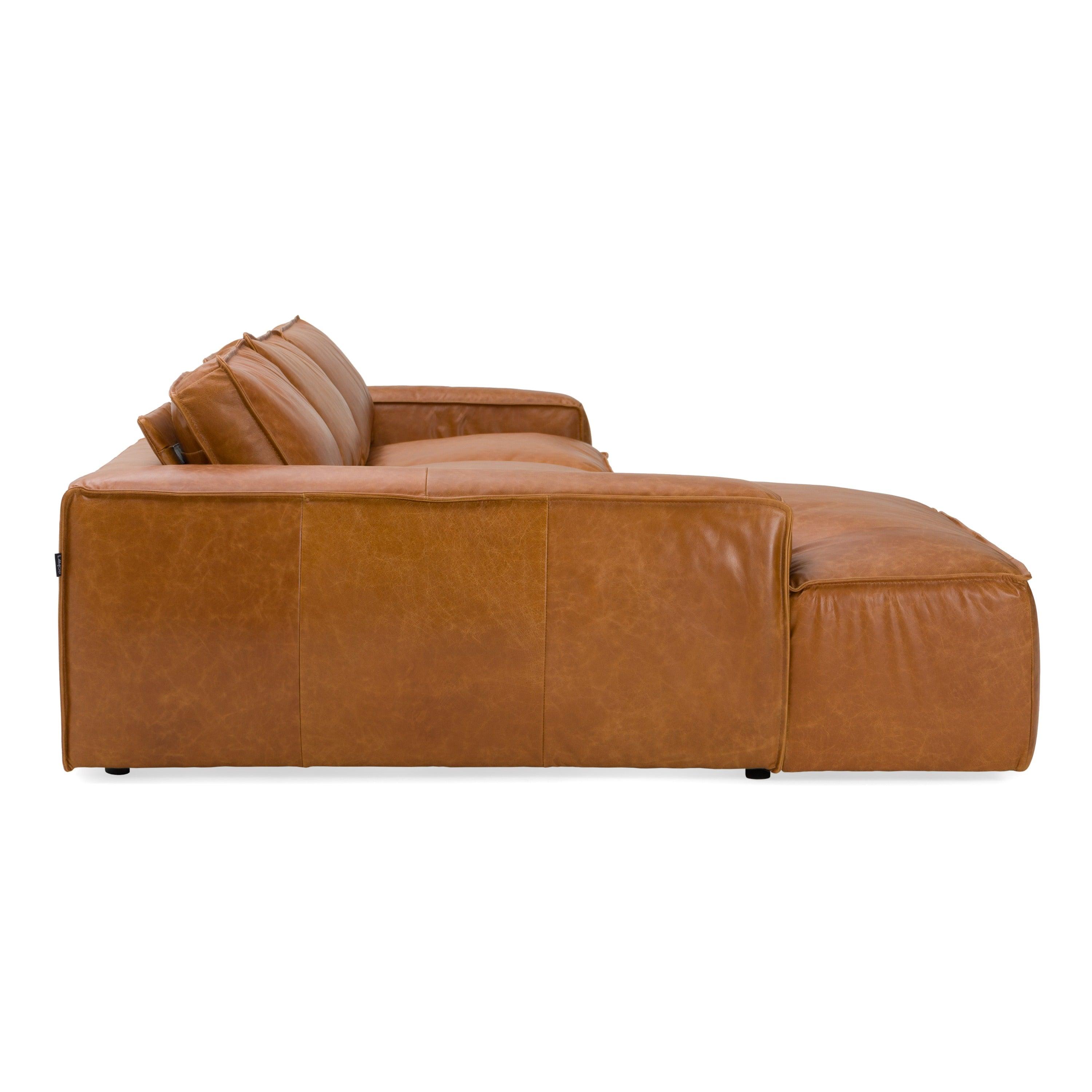 Modrest Cambria Modern LAF Leather Sectional Sofa