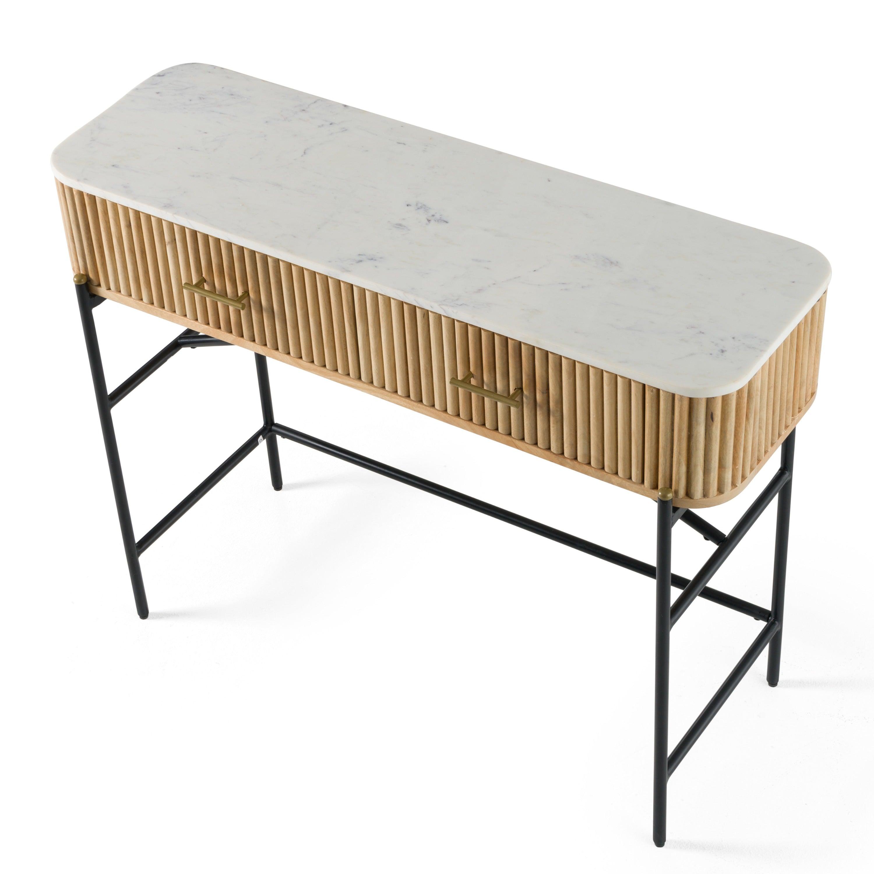 Modrest Cambridge Marble Mango Vanity Table