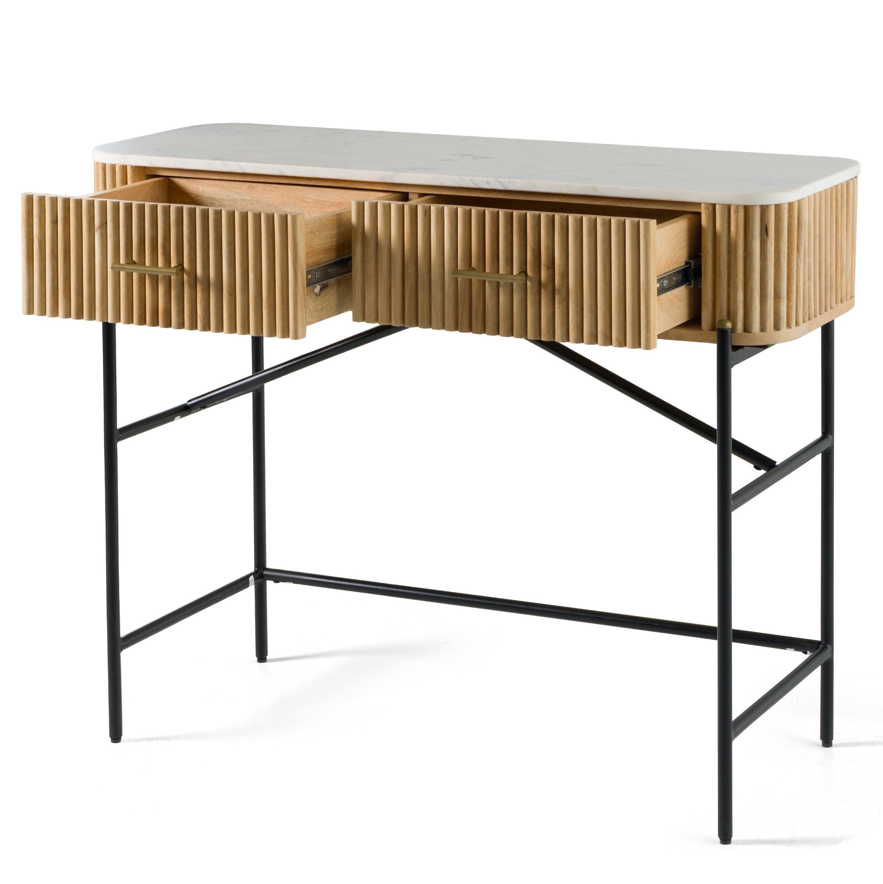 Modrest Cambridge Marble Mango Vanity Table