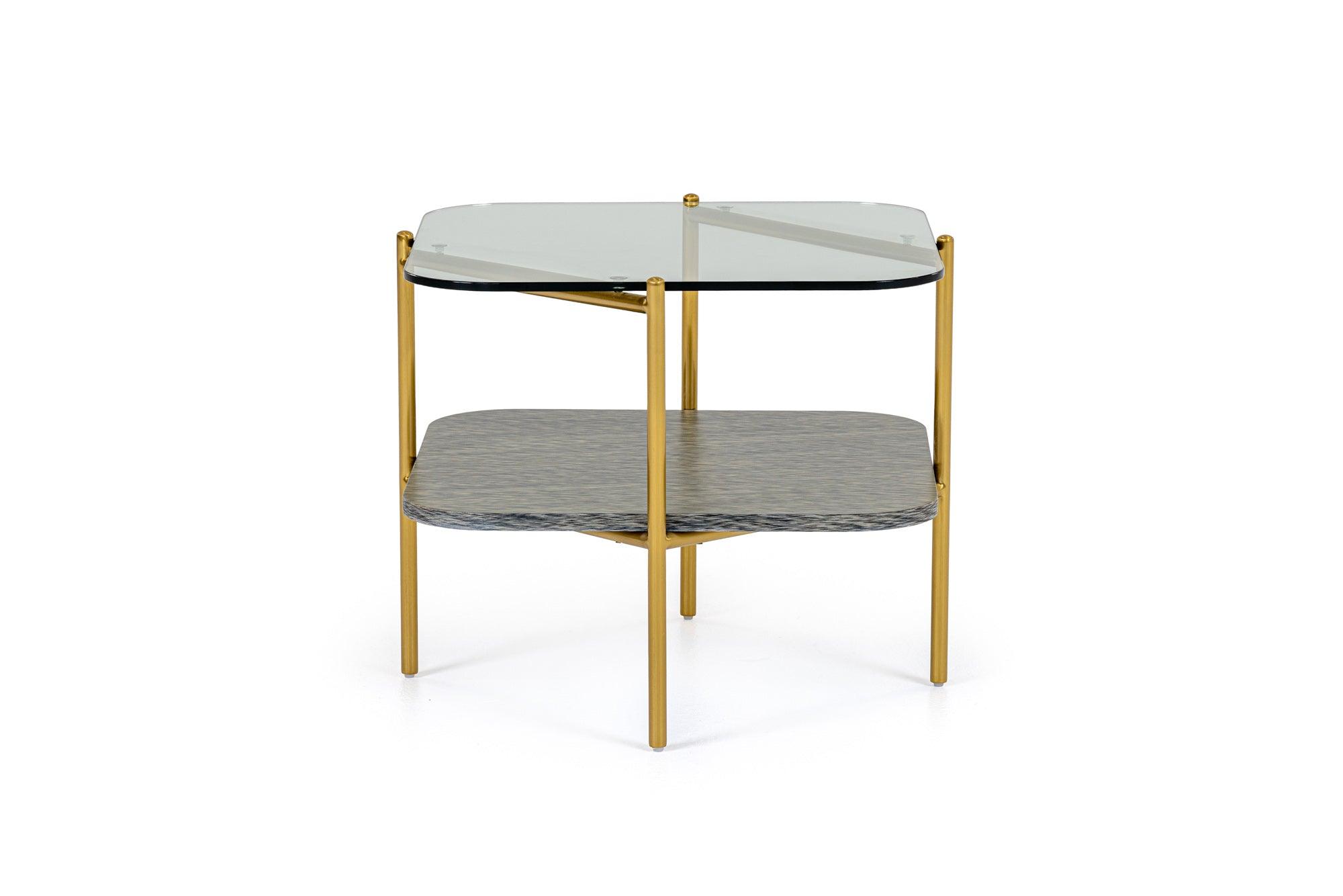 Modrest Cari Glam Glass End Table