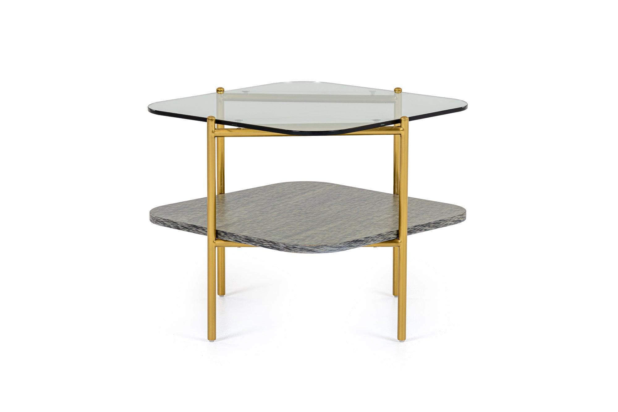 Modrest Cari Glam Glass End Table