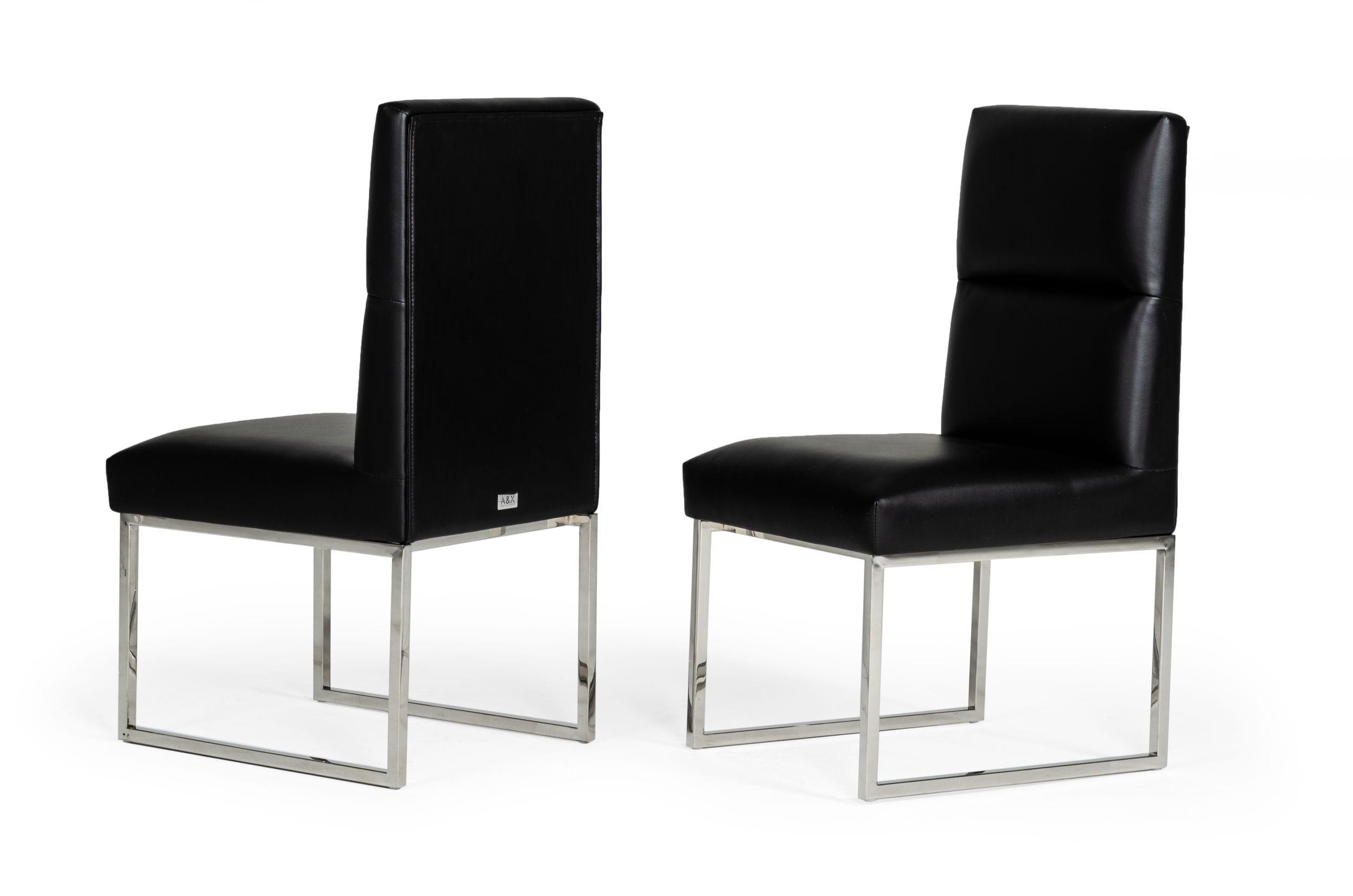 AX Carla Modern Leatherette Dining Chair (Set of 2)