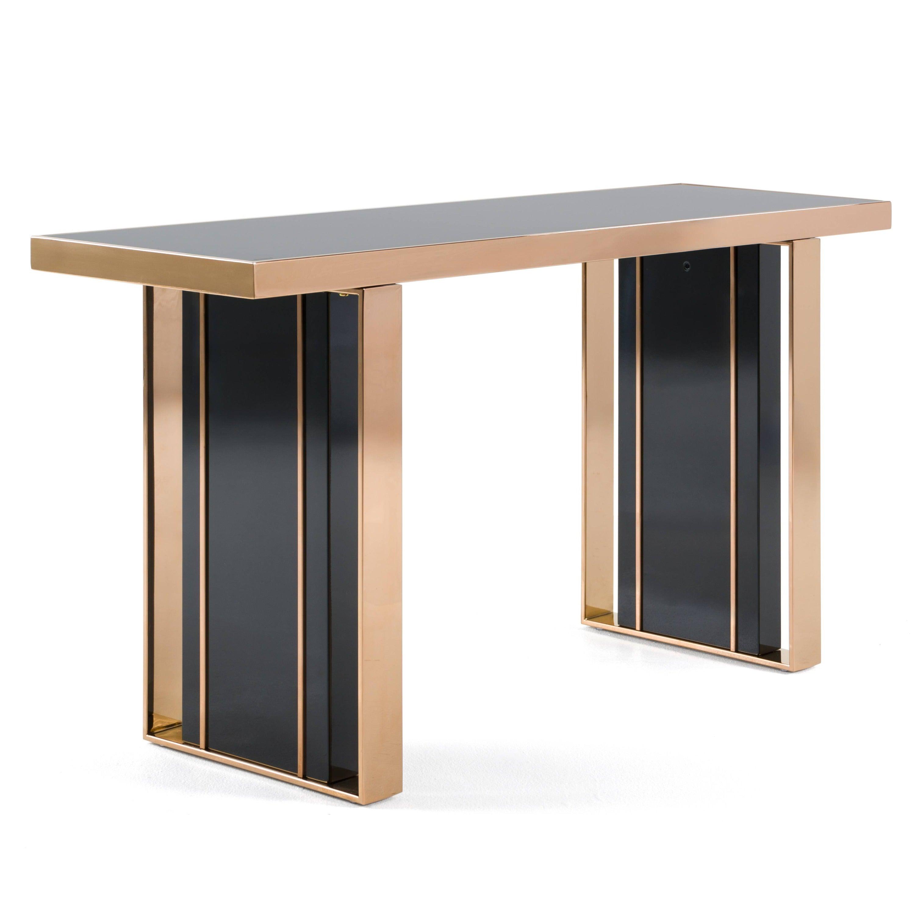 Nova Domus Cartier Modern Rosegold Console Table