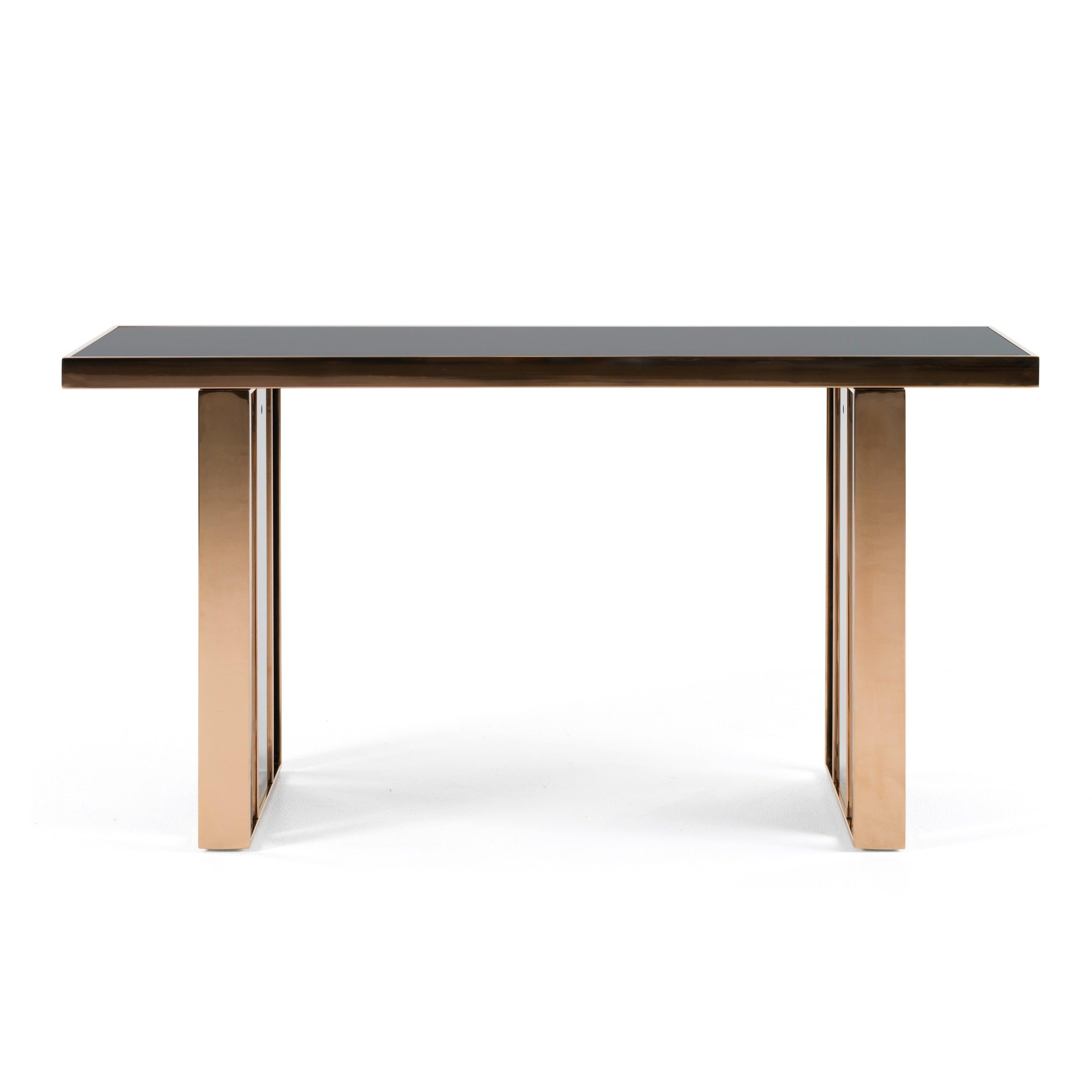 Nova Domus Cartier Modern Rosegold Console Table