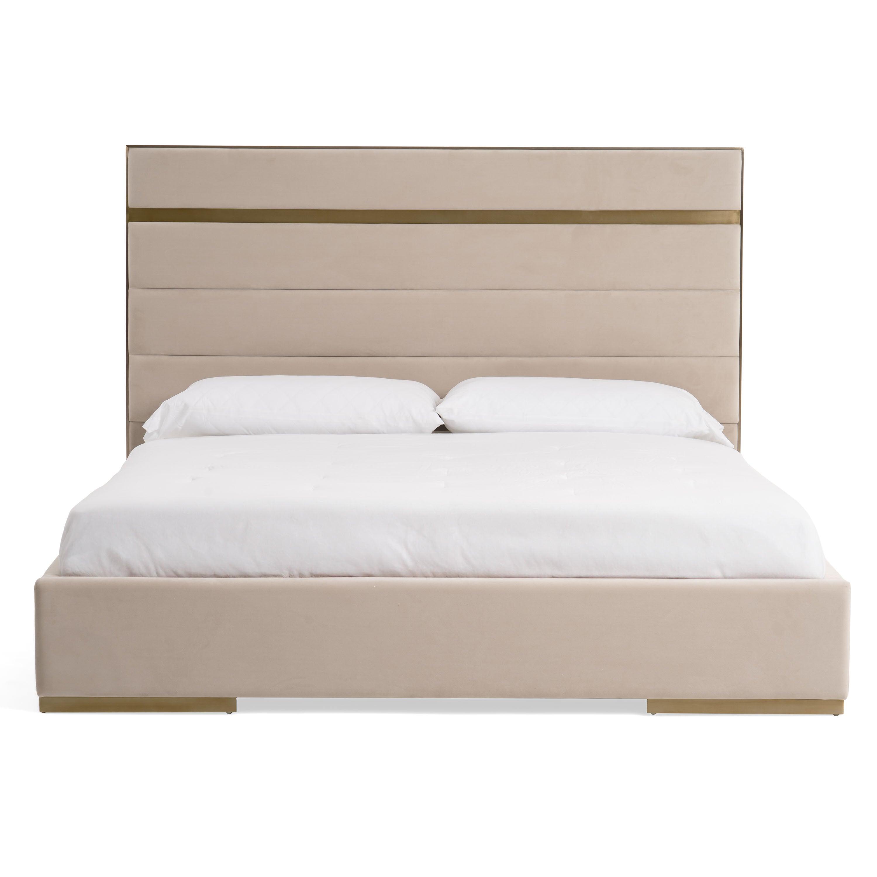 Modrest Cartier Modern Velvet and Brushed Bed