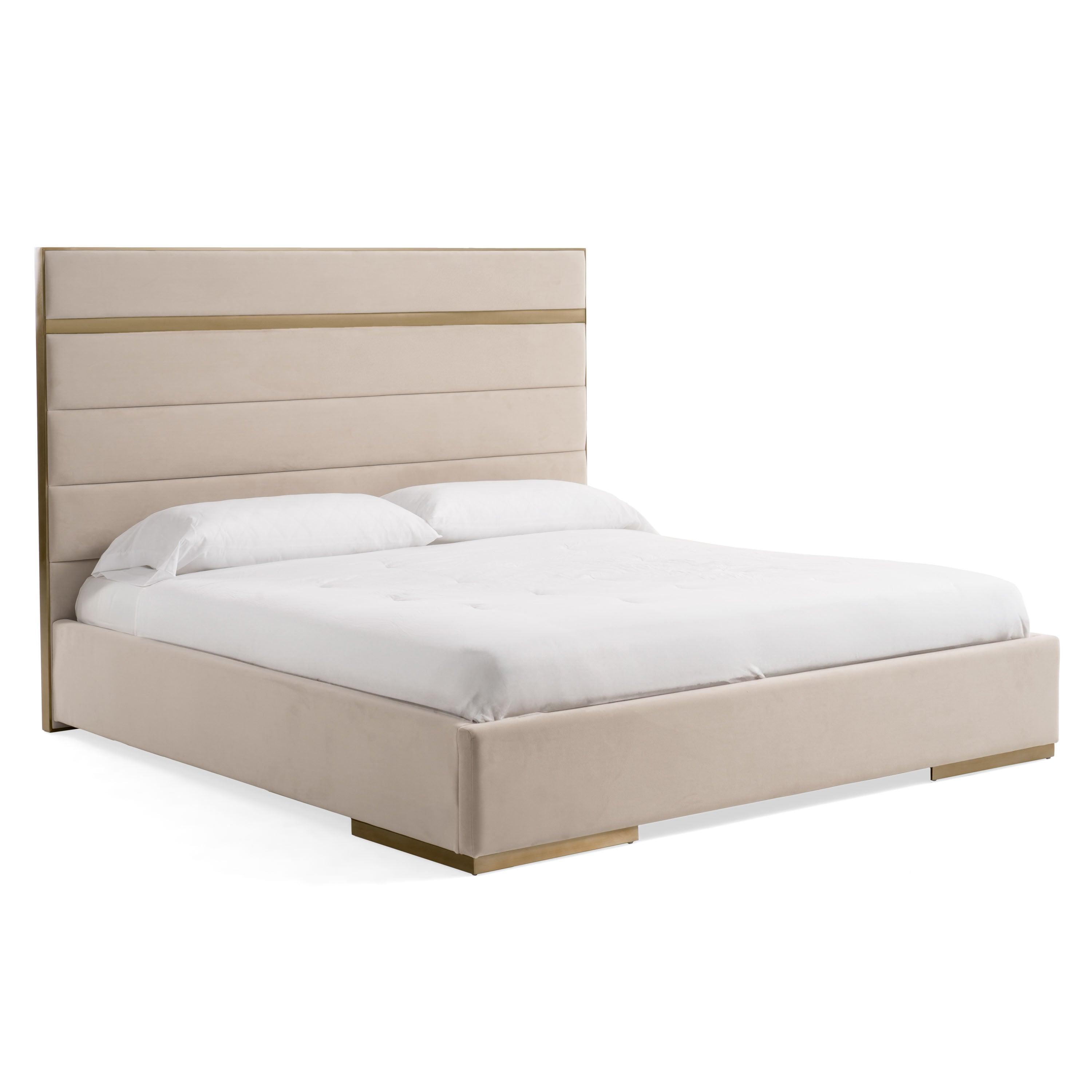 Modrest Cartier Modern Velvet and Brushed Bed